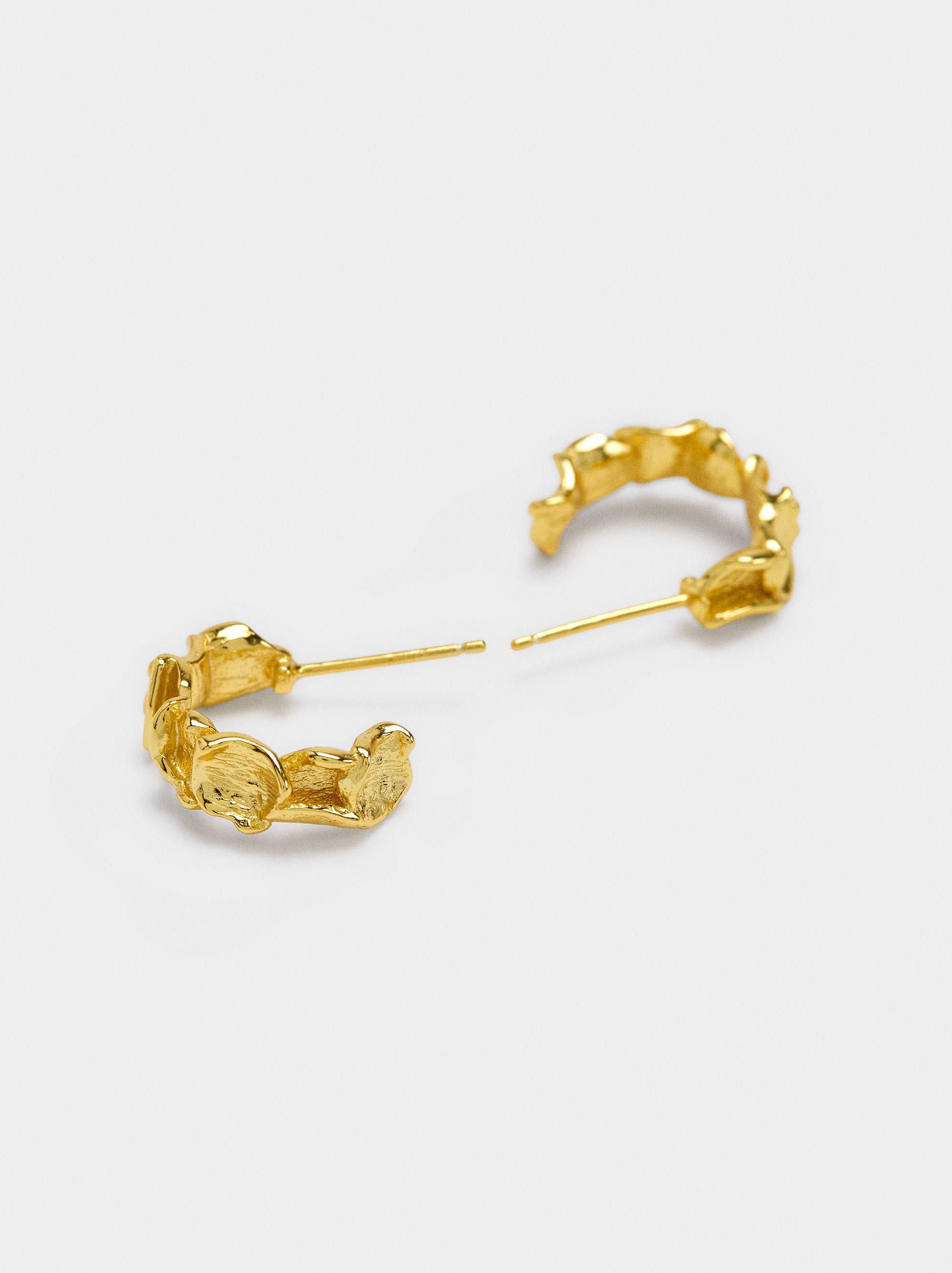Boucles d'oreilles irrégulières - argent 925
