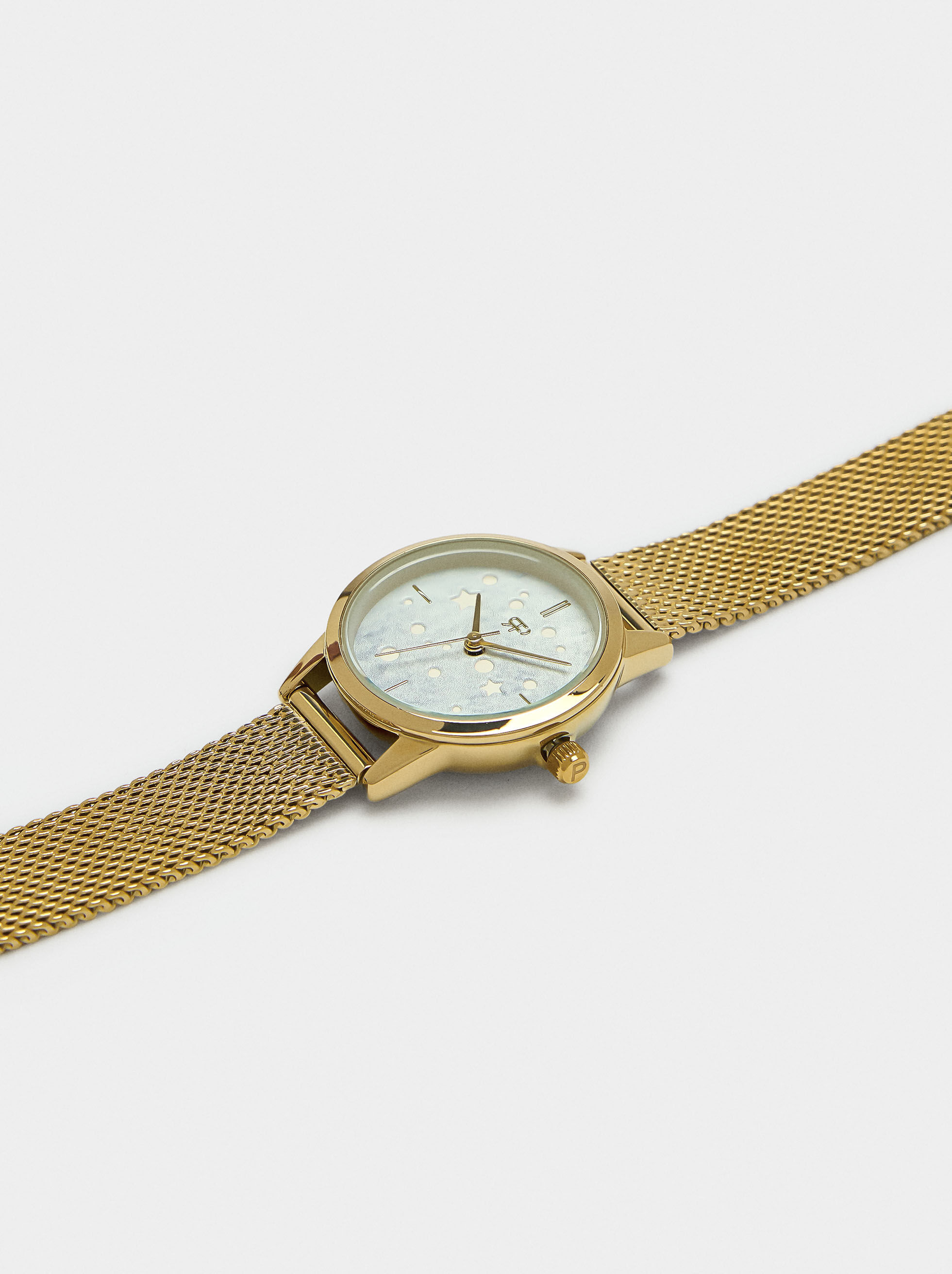 Montre en acier inoxydable à bracelet métallique
