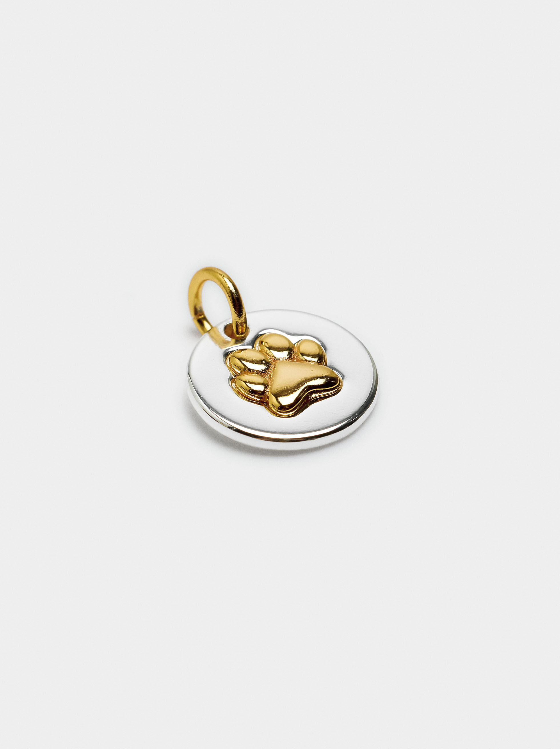 Charms bicolore animal pata - argent 925