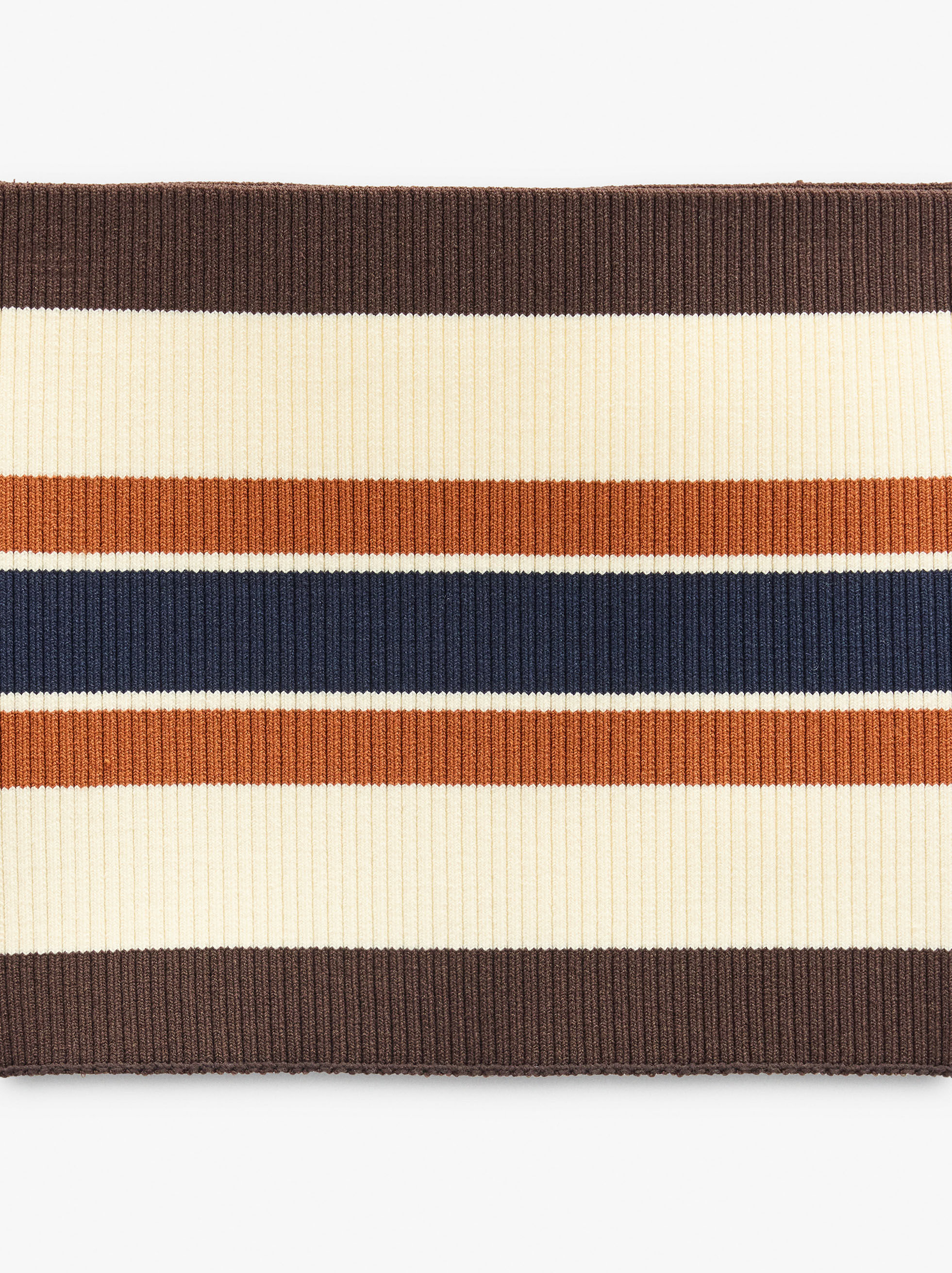 Ceinture-bandeau en maille à rayures