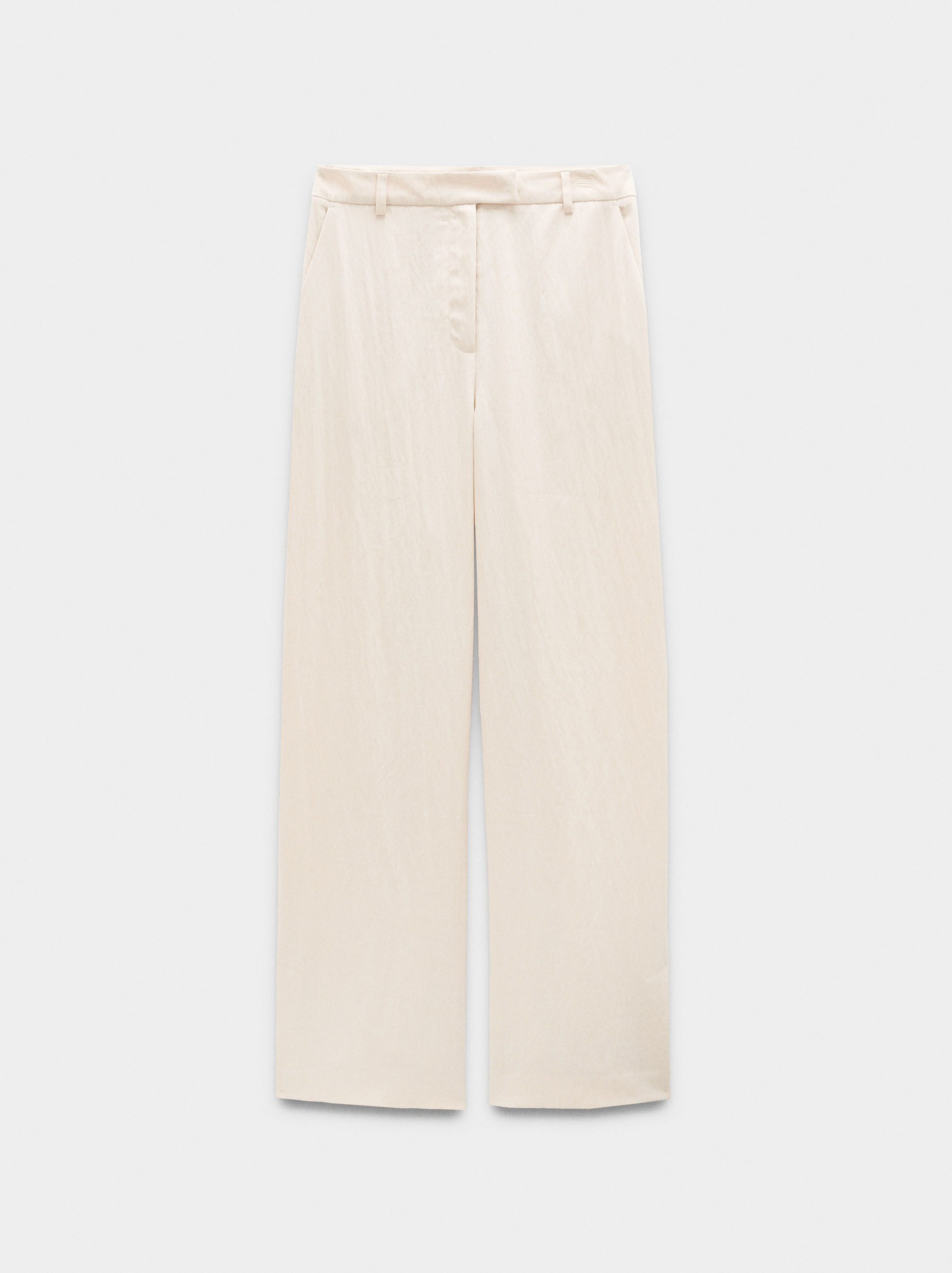 Pantalons droits à effet froissé