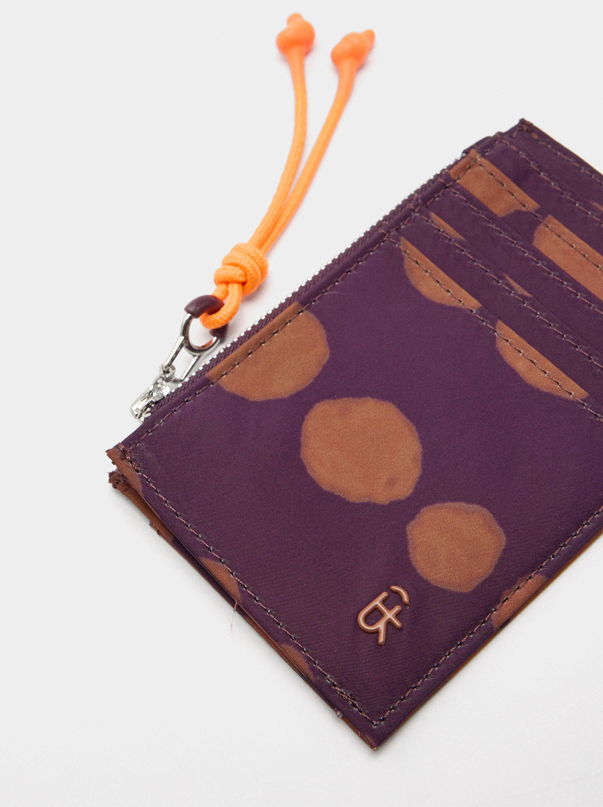 Porte-cartes en nylon imprimé basique