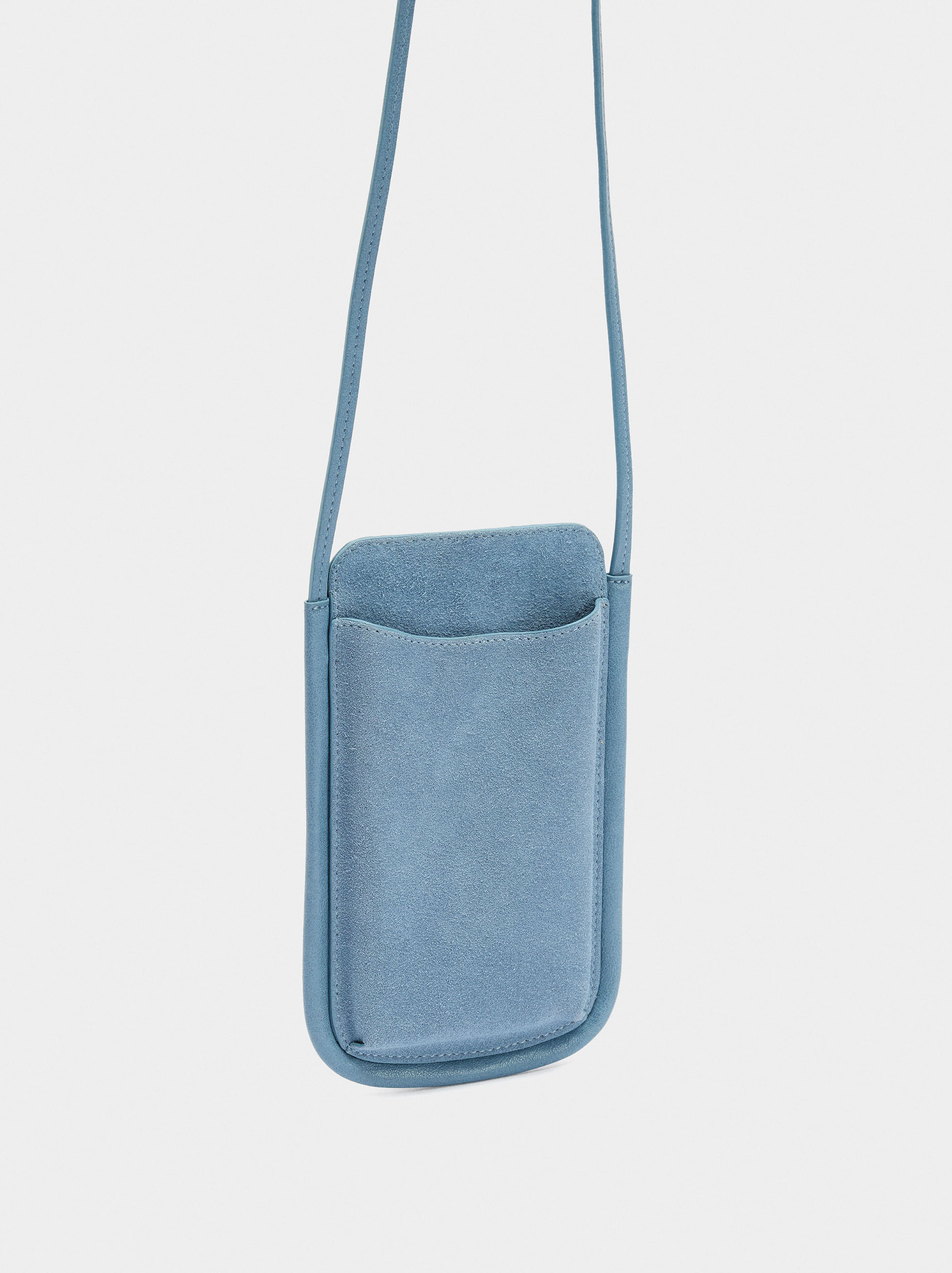 Sac à téléphone avec détails en cuir