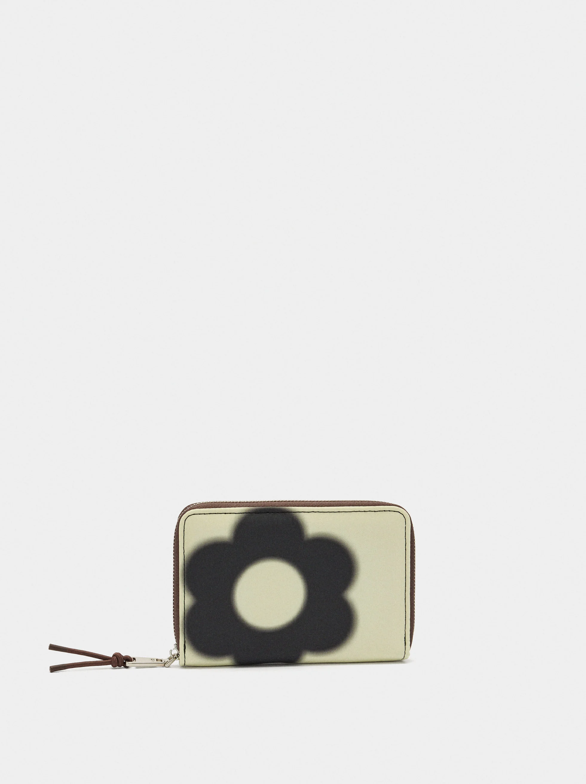 Porte-monnaie en nylon imprimé floral