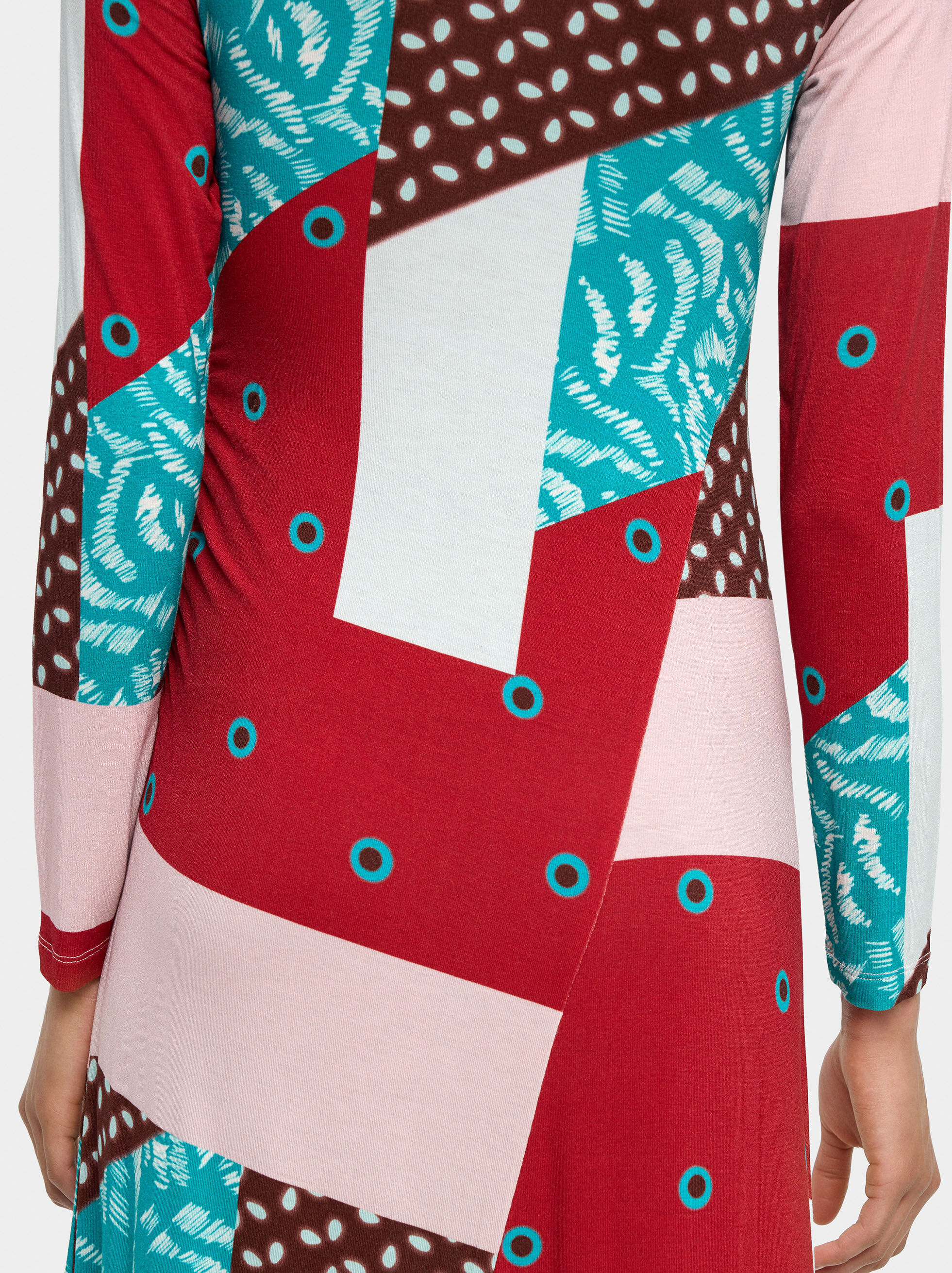 Robe asymétrique imprimée