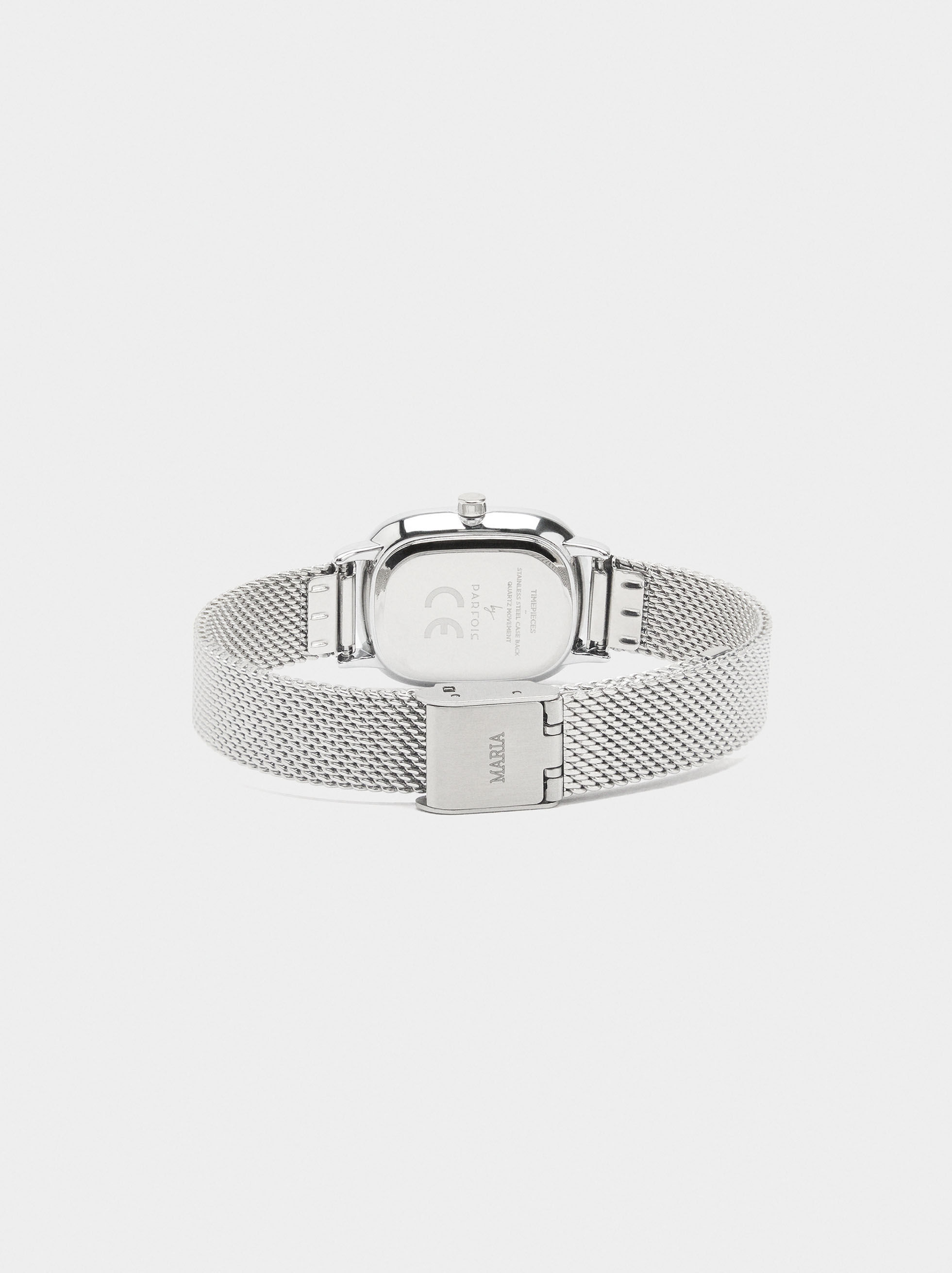 Montre en acier inoxydable à bracelet métallique
