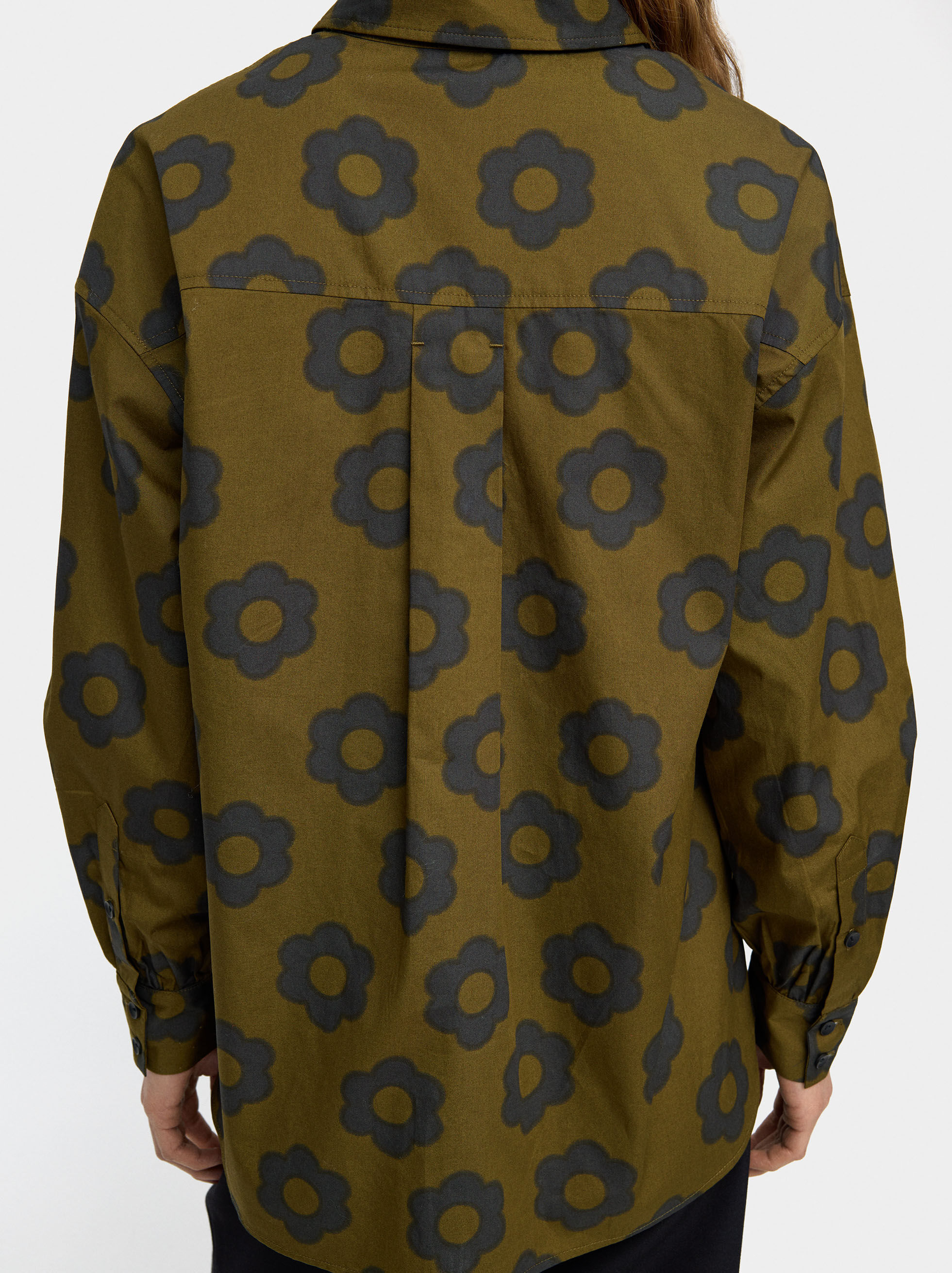 Chemise imprimé floral 100 % coton
