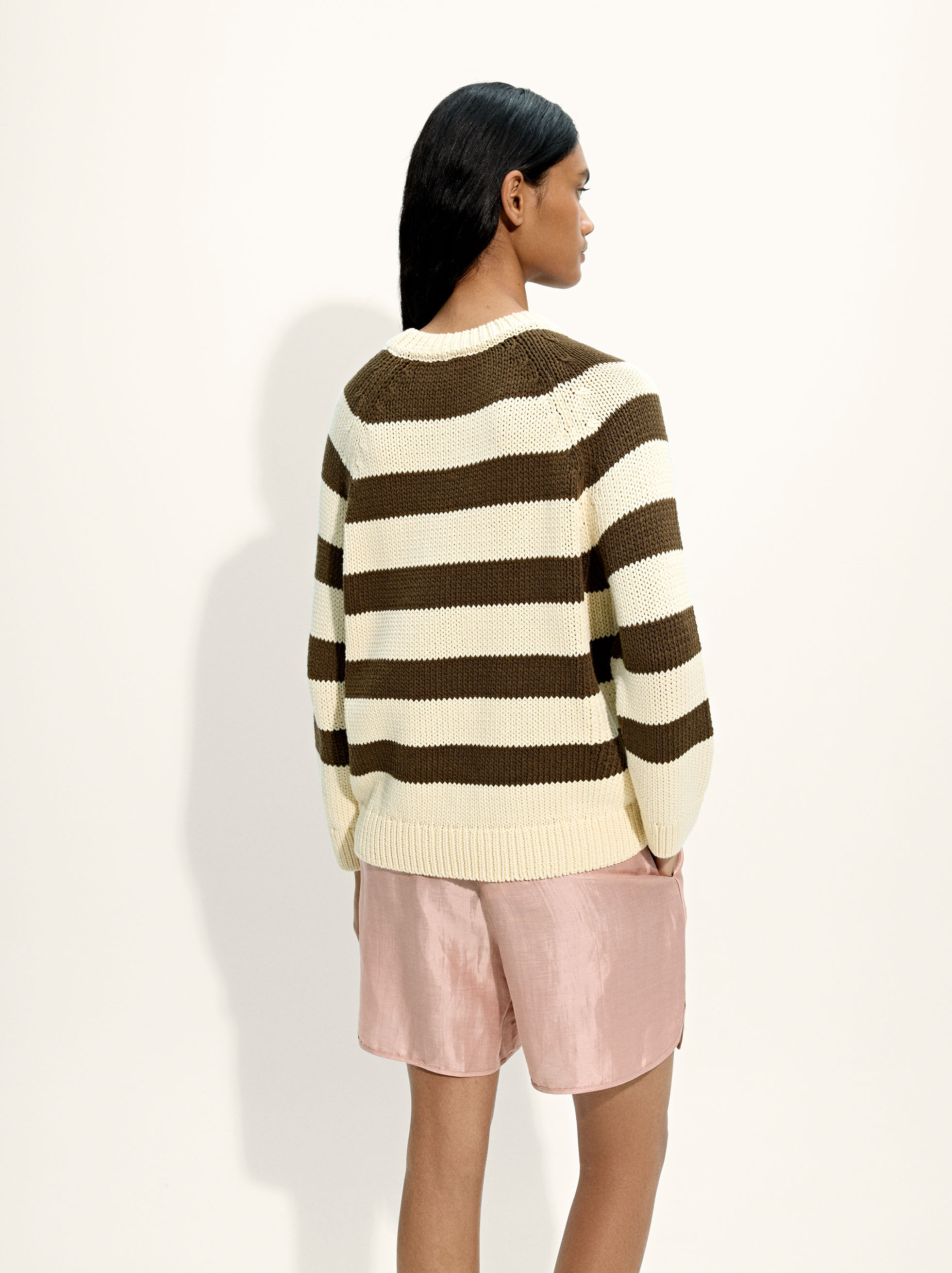 Pull à rayures en maille