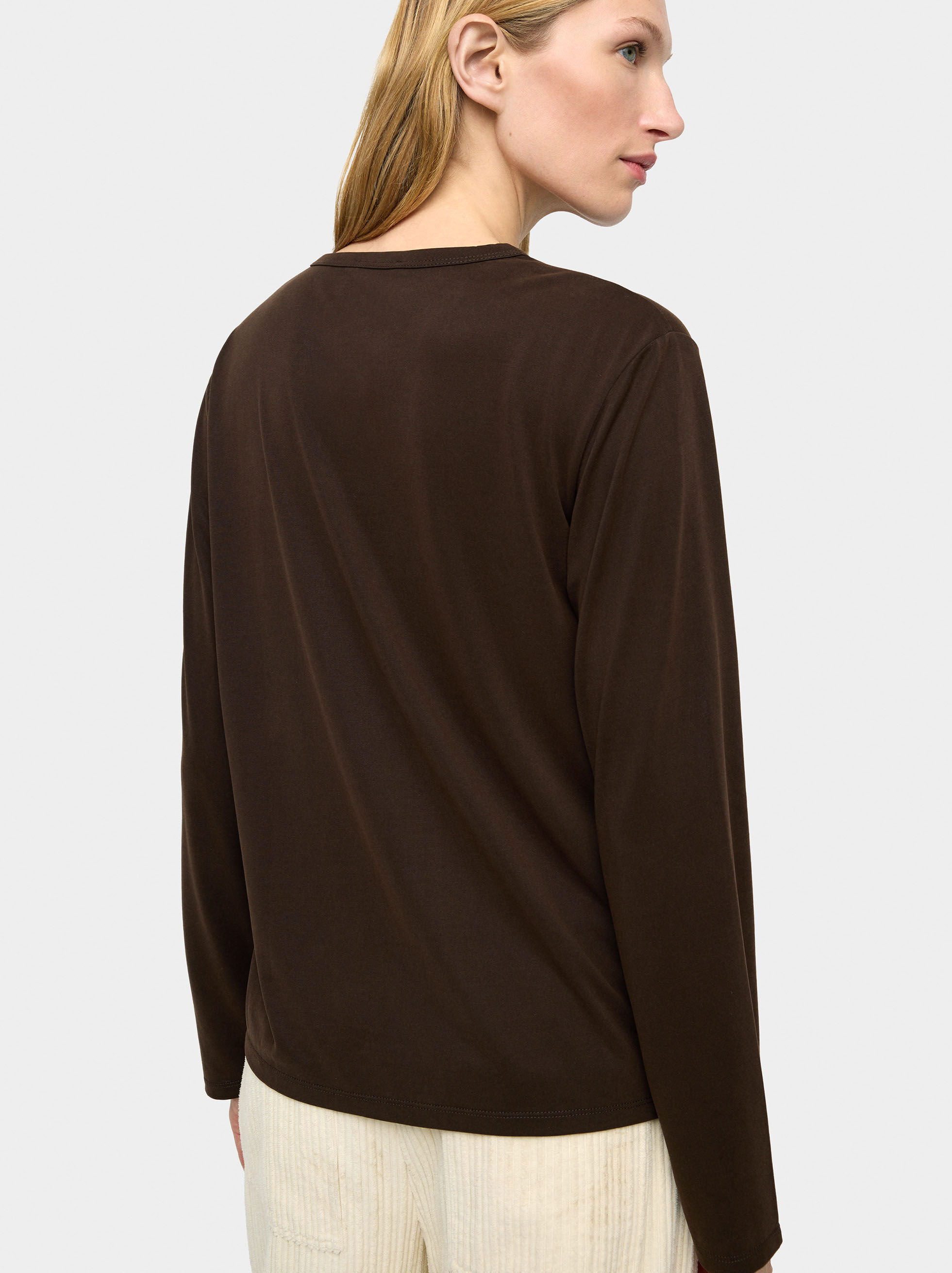 T-shirt lisa manches longues