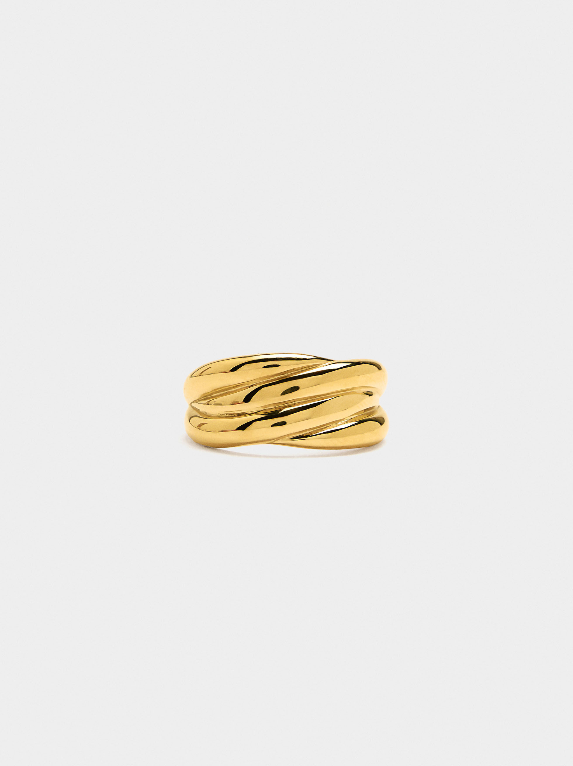 Bague effet triple - acier inoxydable
