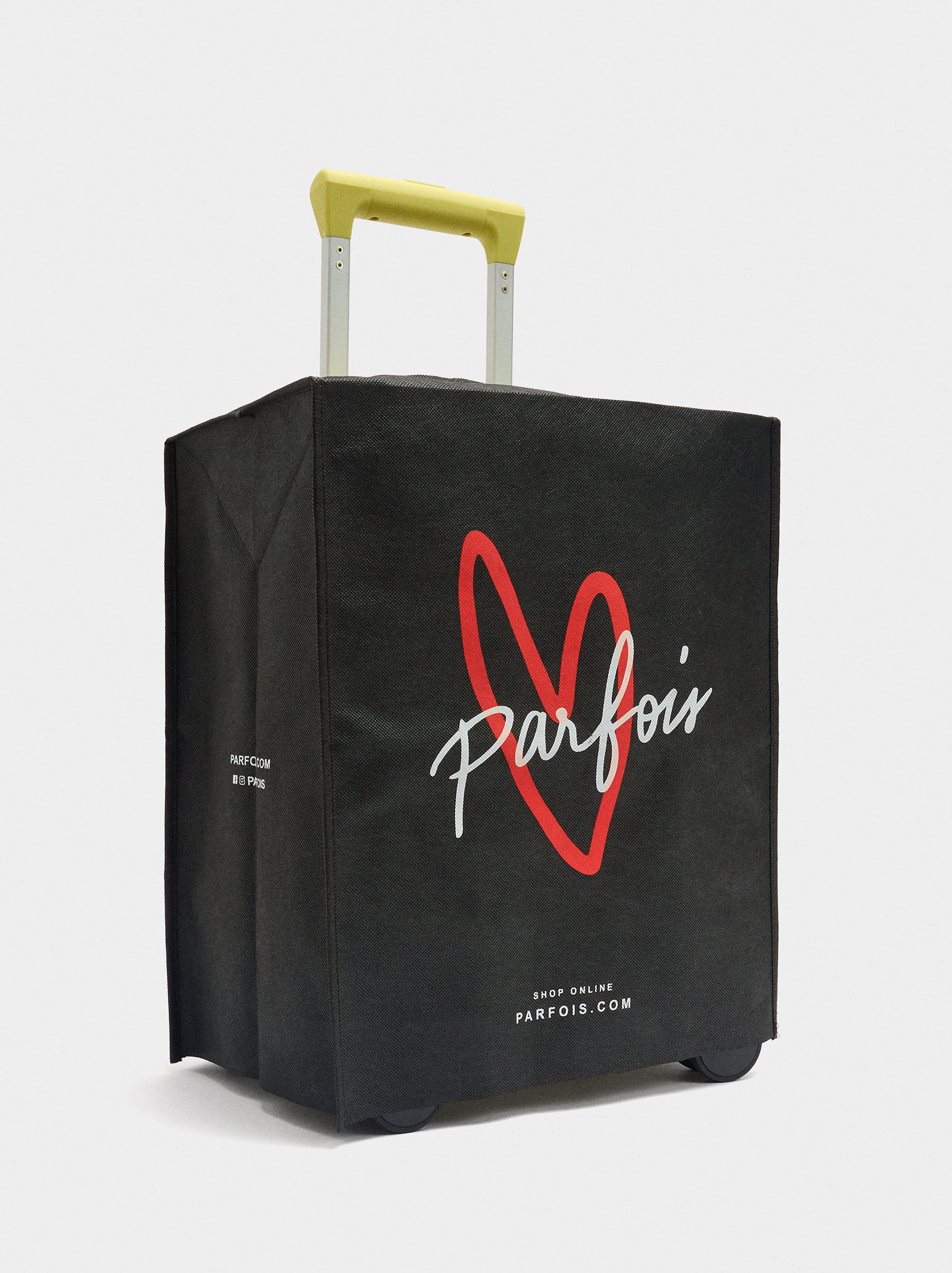 Valise rigide rayée S