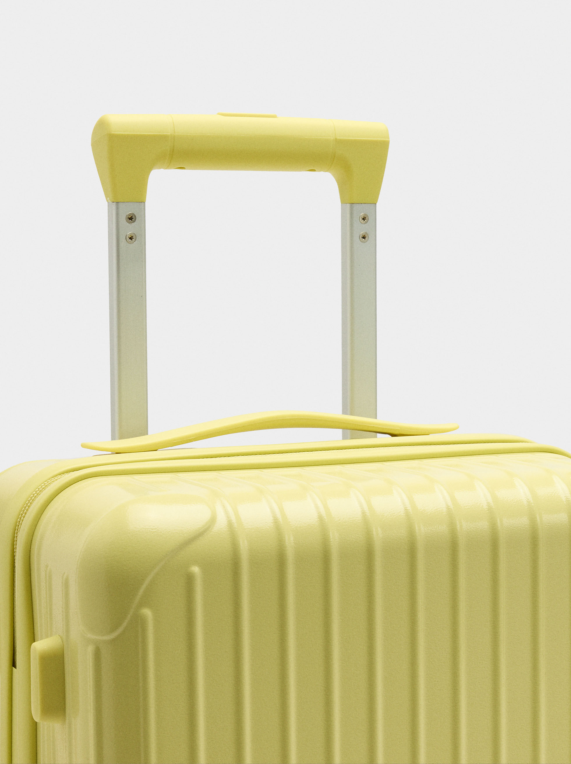 Valise rigide rayée S