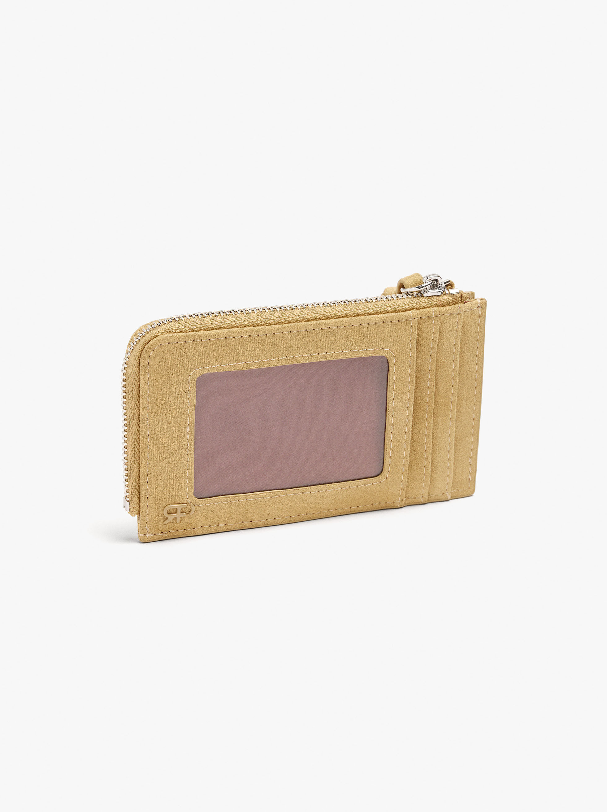 Porte-cartes effet cuir à clous