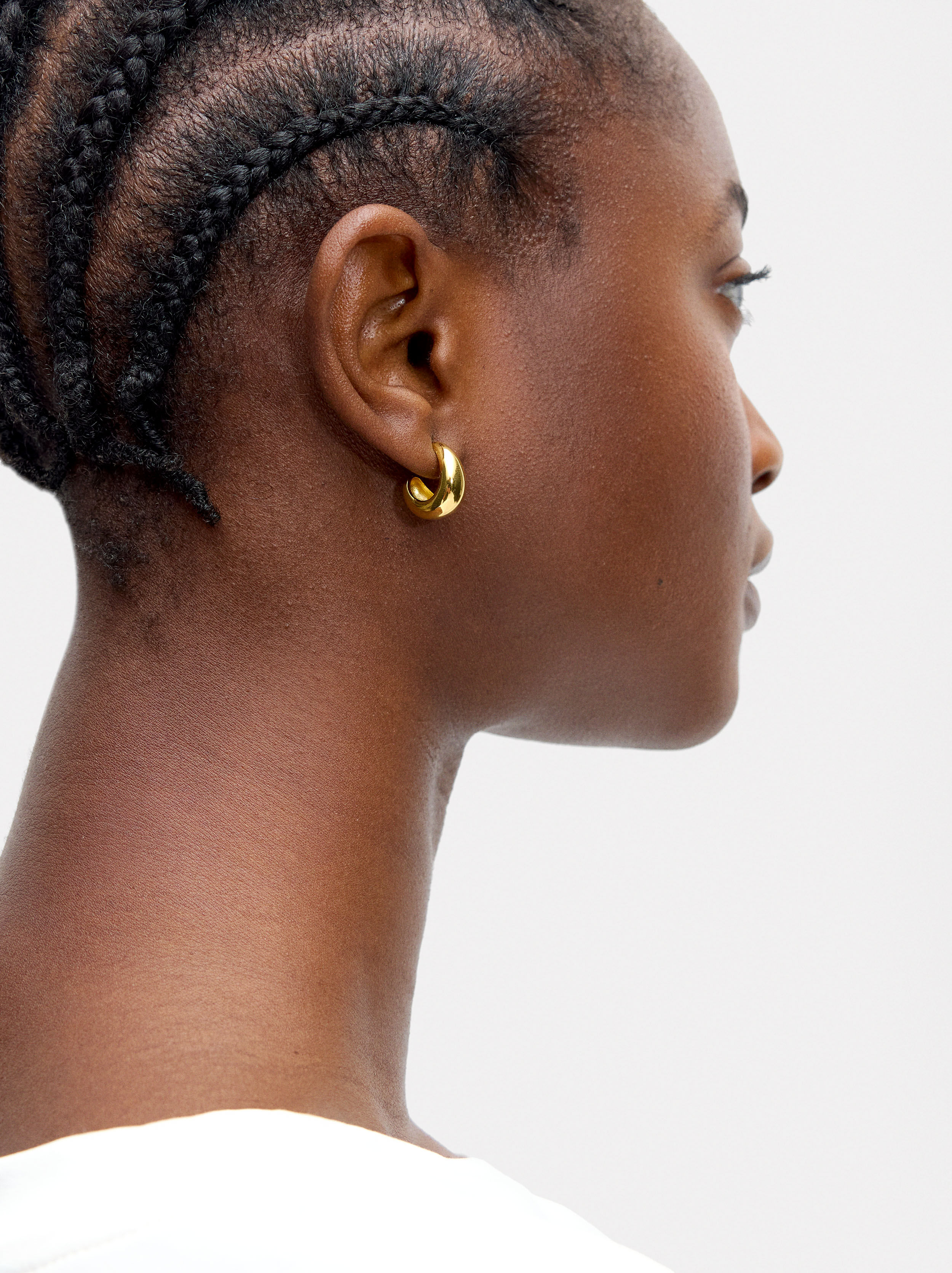 Boucles d'oreilles ovales - argent 925