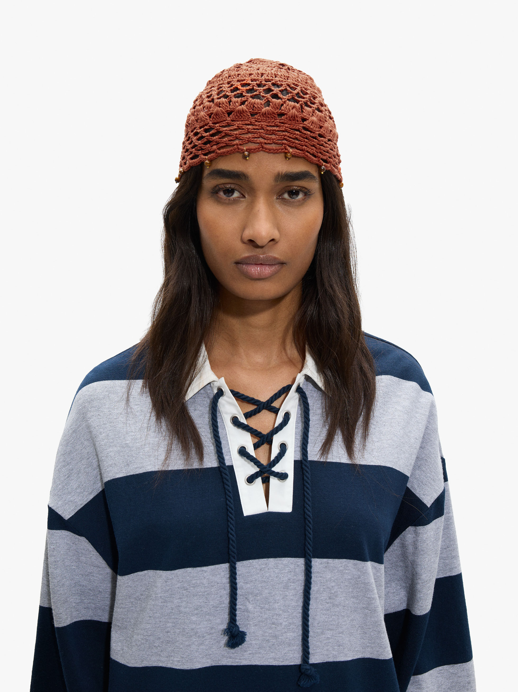 Chapeau en crochet en coton