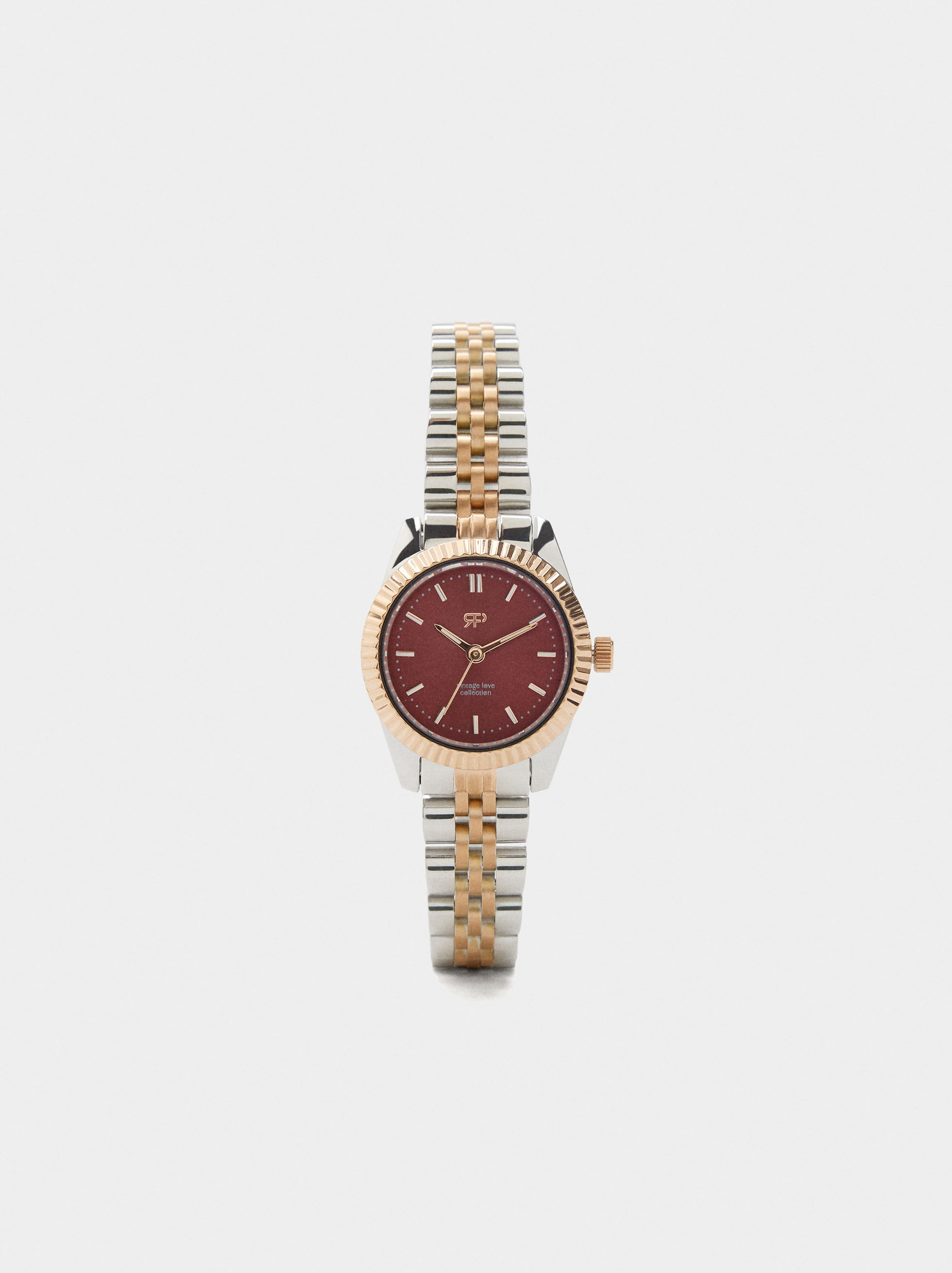 Montre avec bracelet en acier inoxydable
