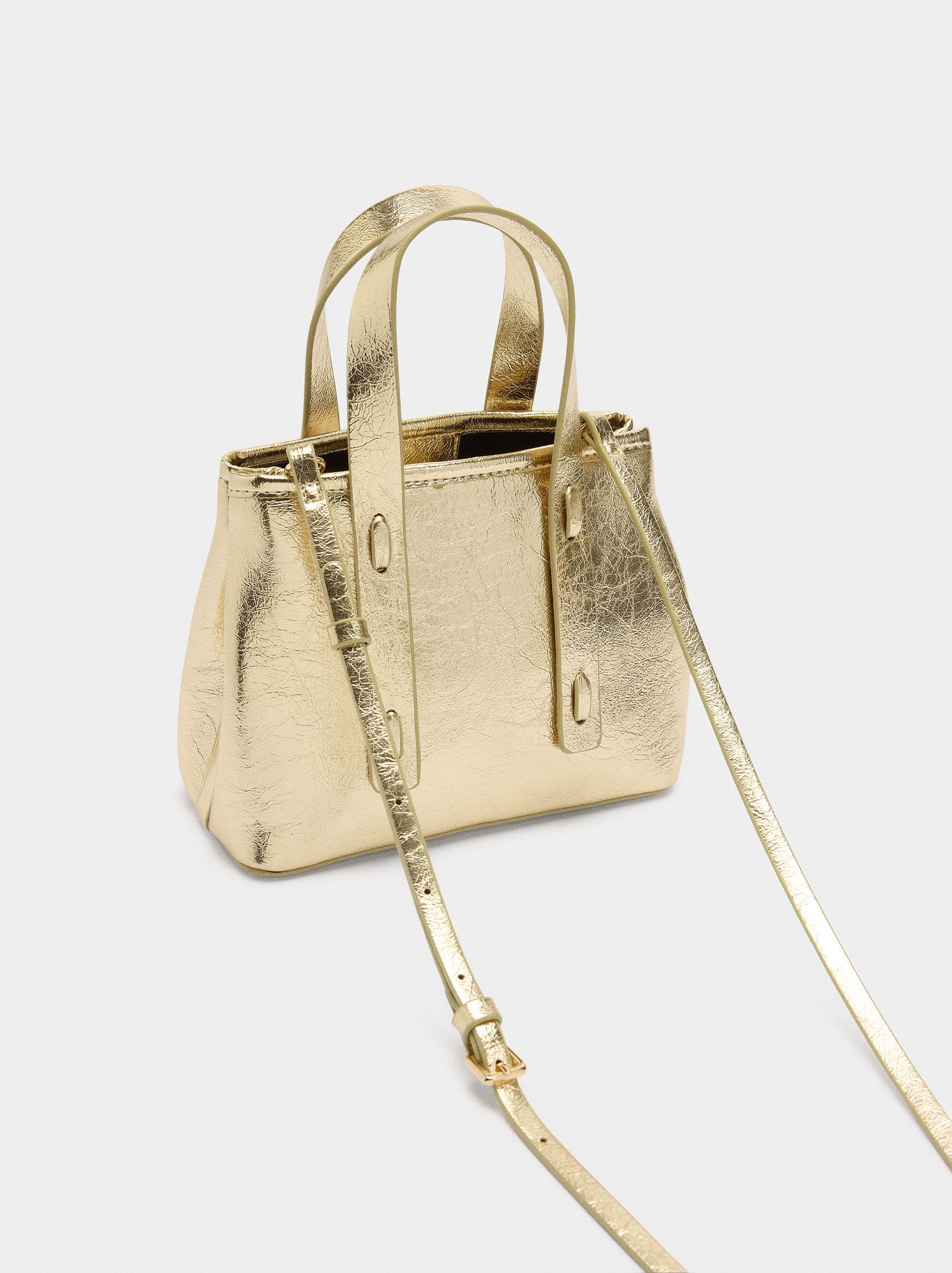 Sac à main effet craquelé