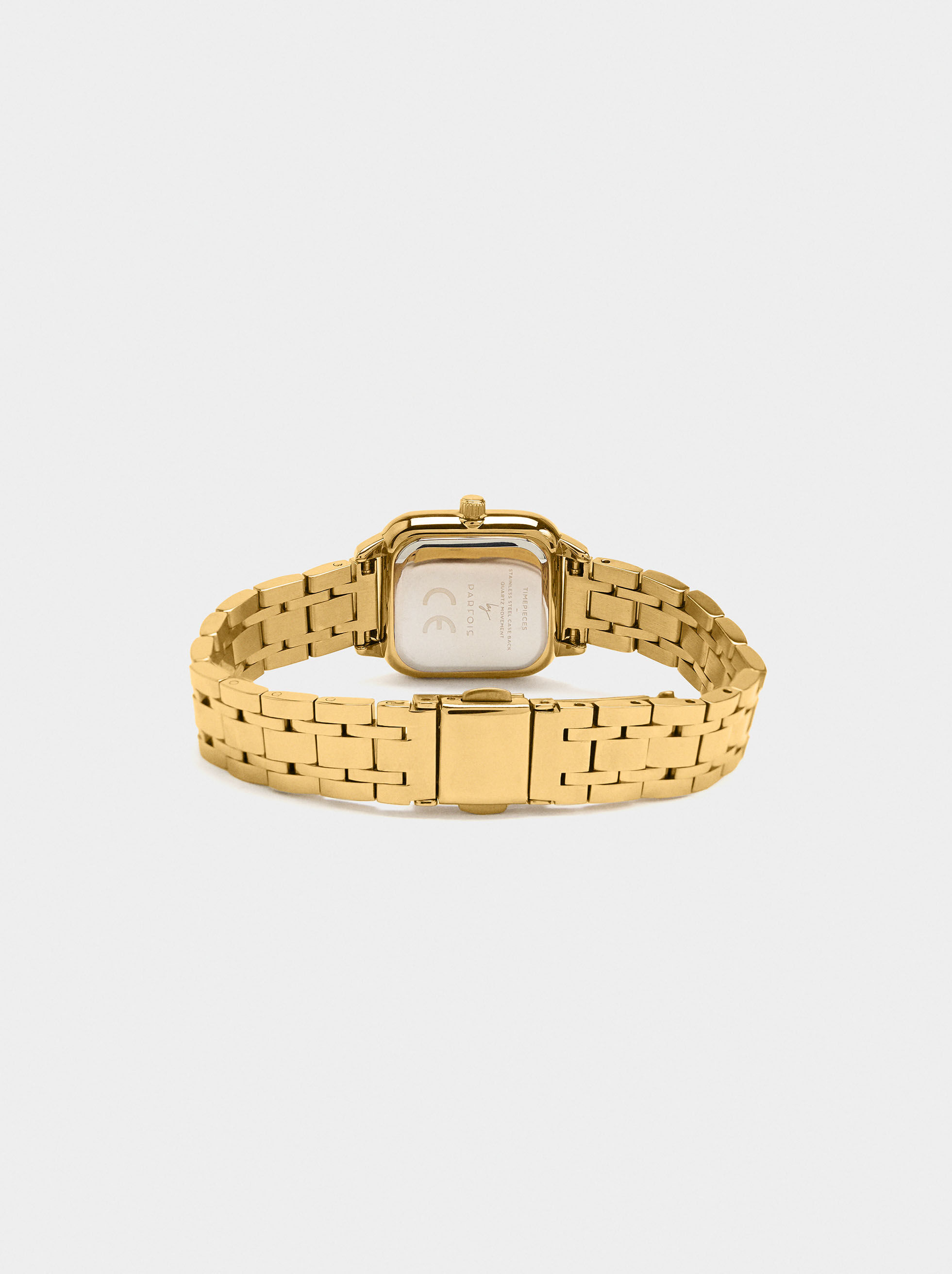 Montre carrée bracelet en acier inoxydable