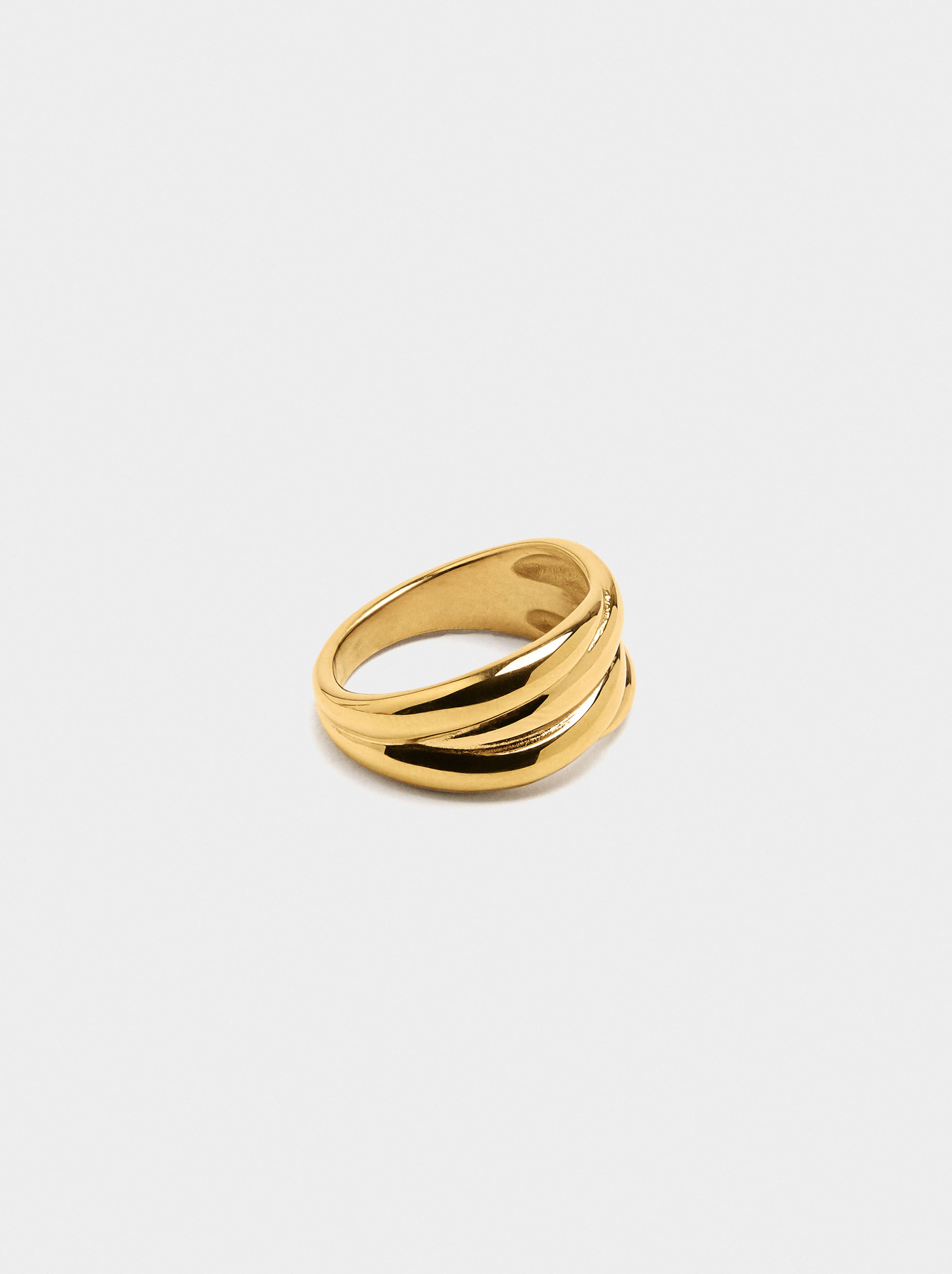 Bague effet triple - acier inoxydable