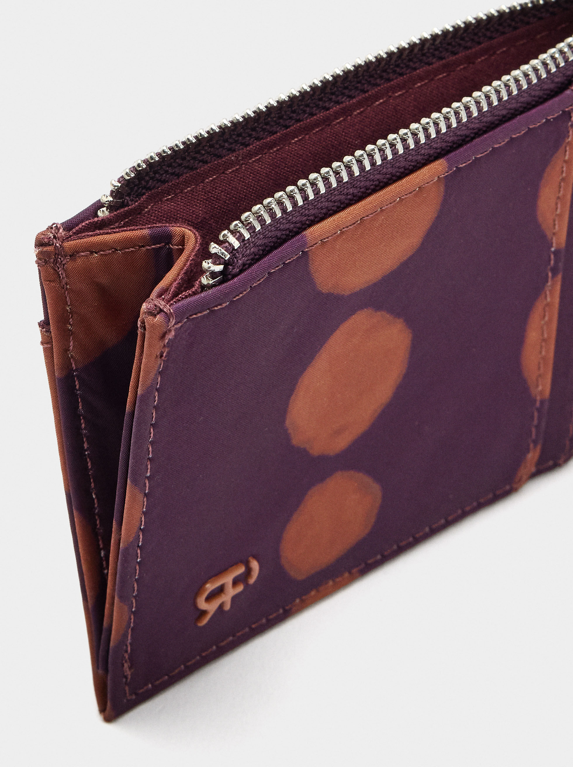 Porte-cartes en nylon imprimé basique