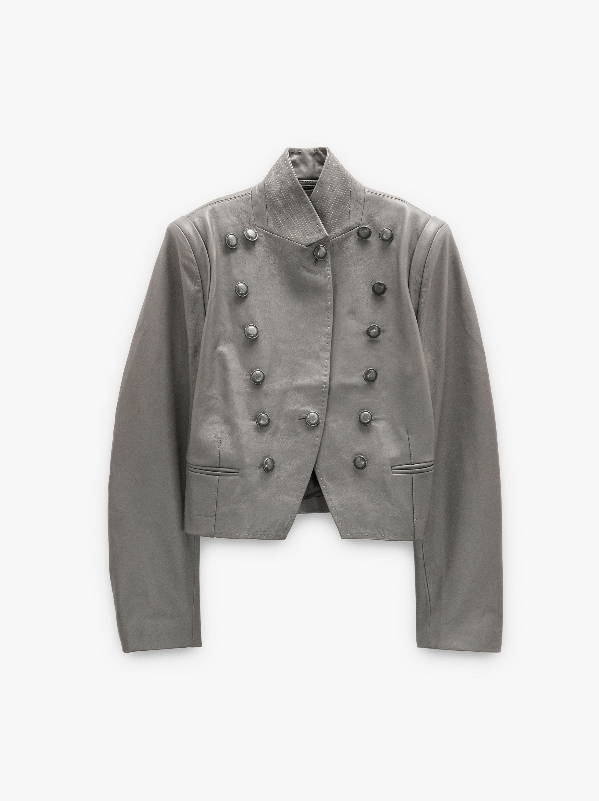 Manteau en fourrure à collier croisé