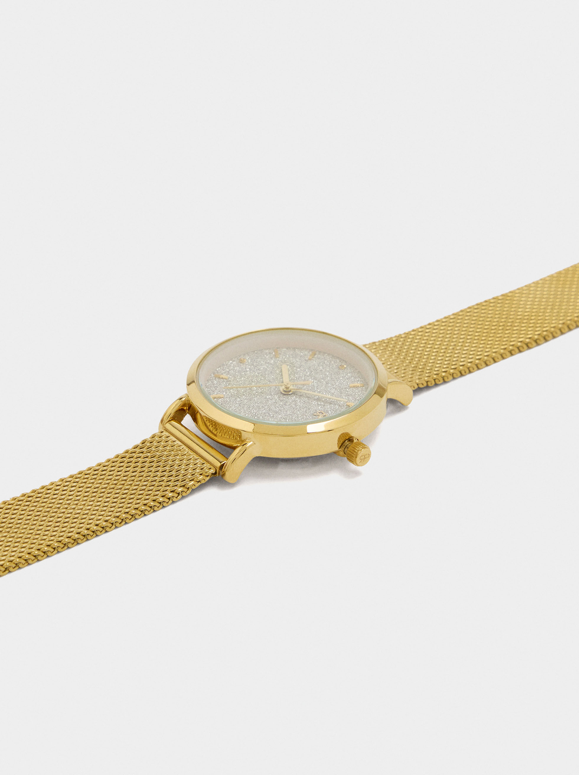 Montre avec bracelet métallique en acier inoxydable