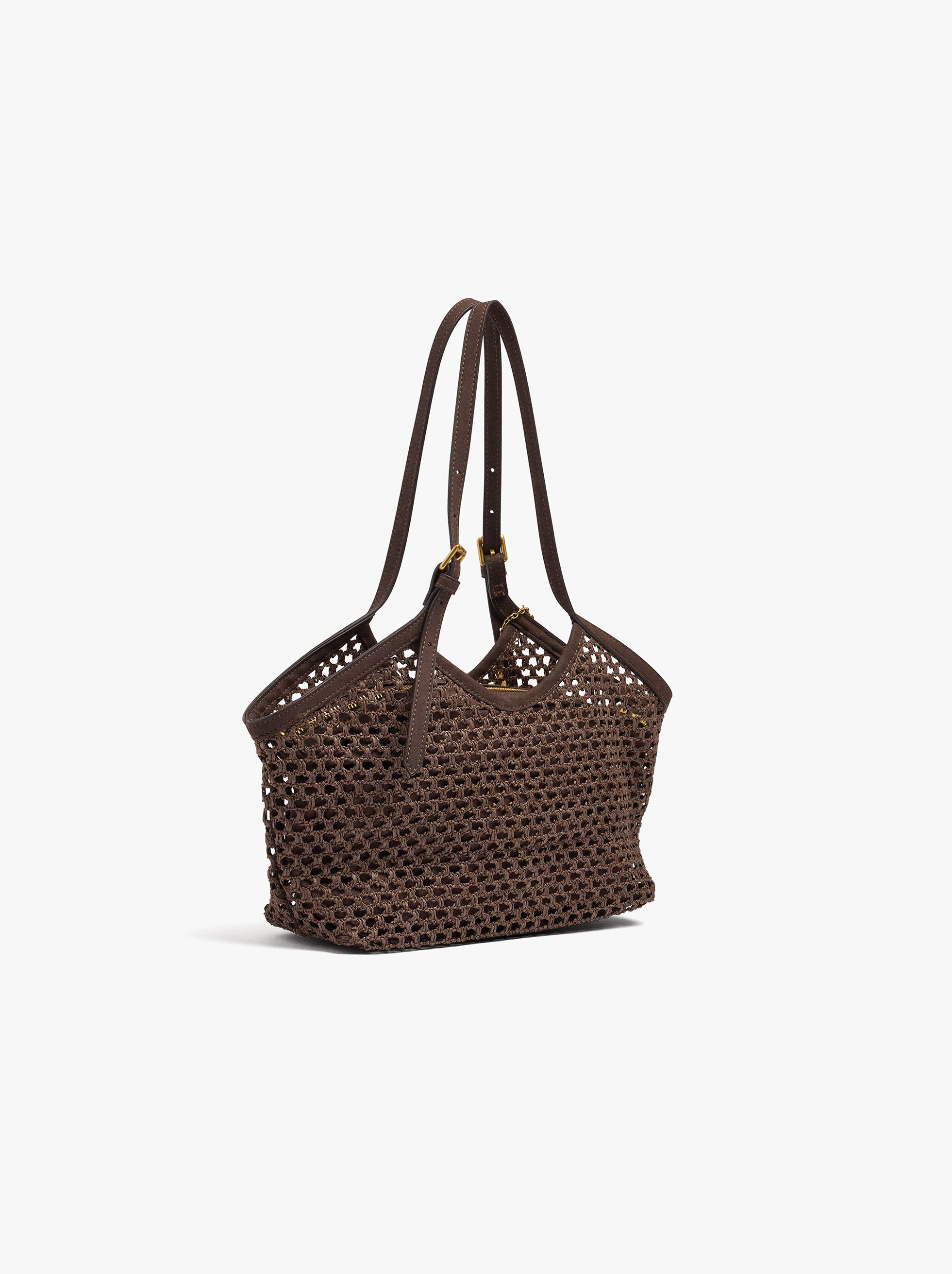 Sac à main en effet paille avec chaîne