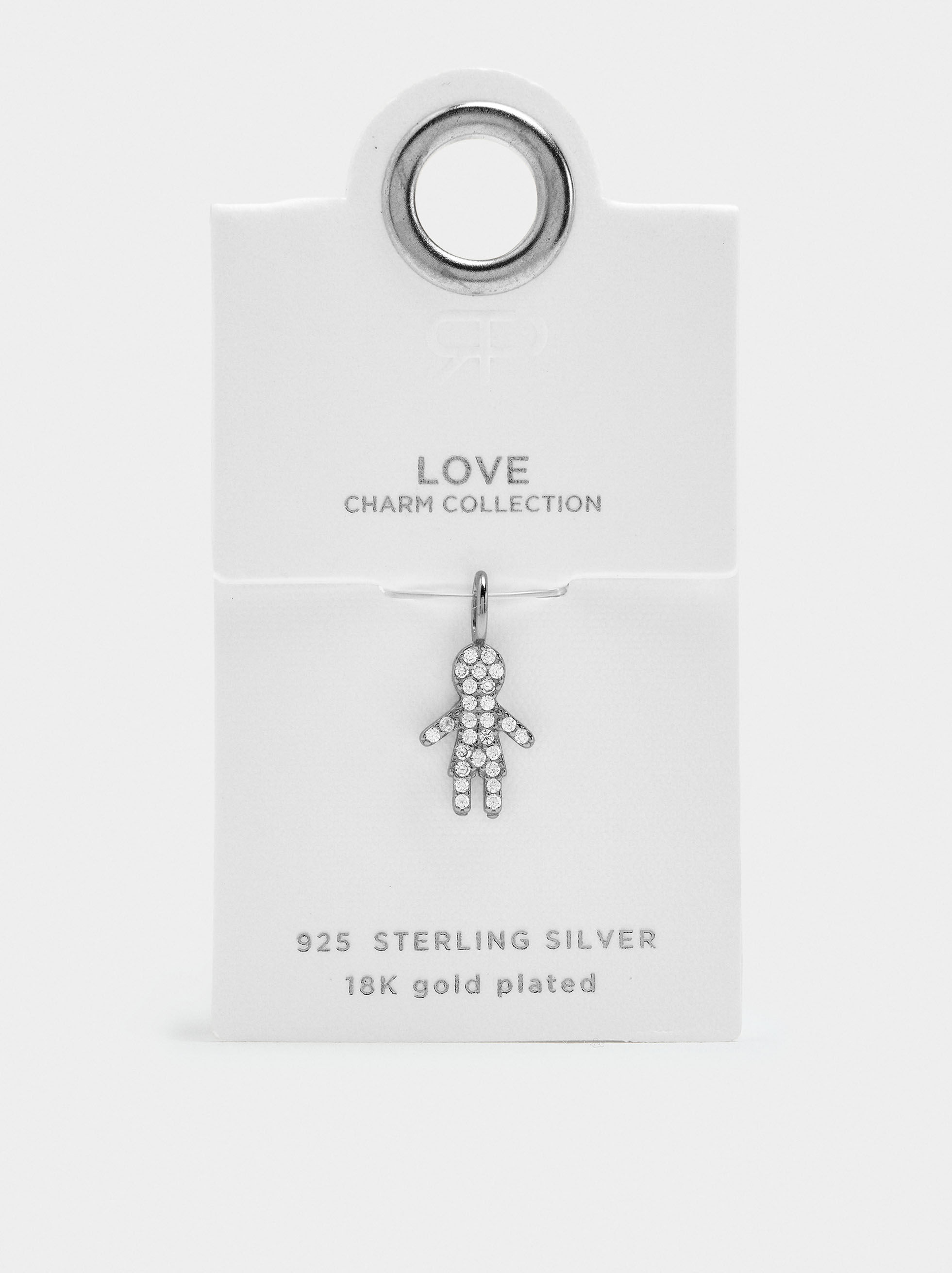 Charms enfant avec zircons - argent massif 925
