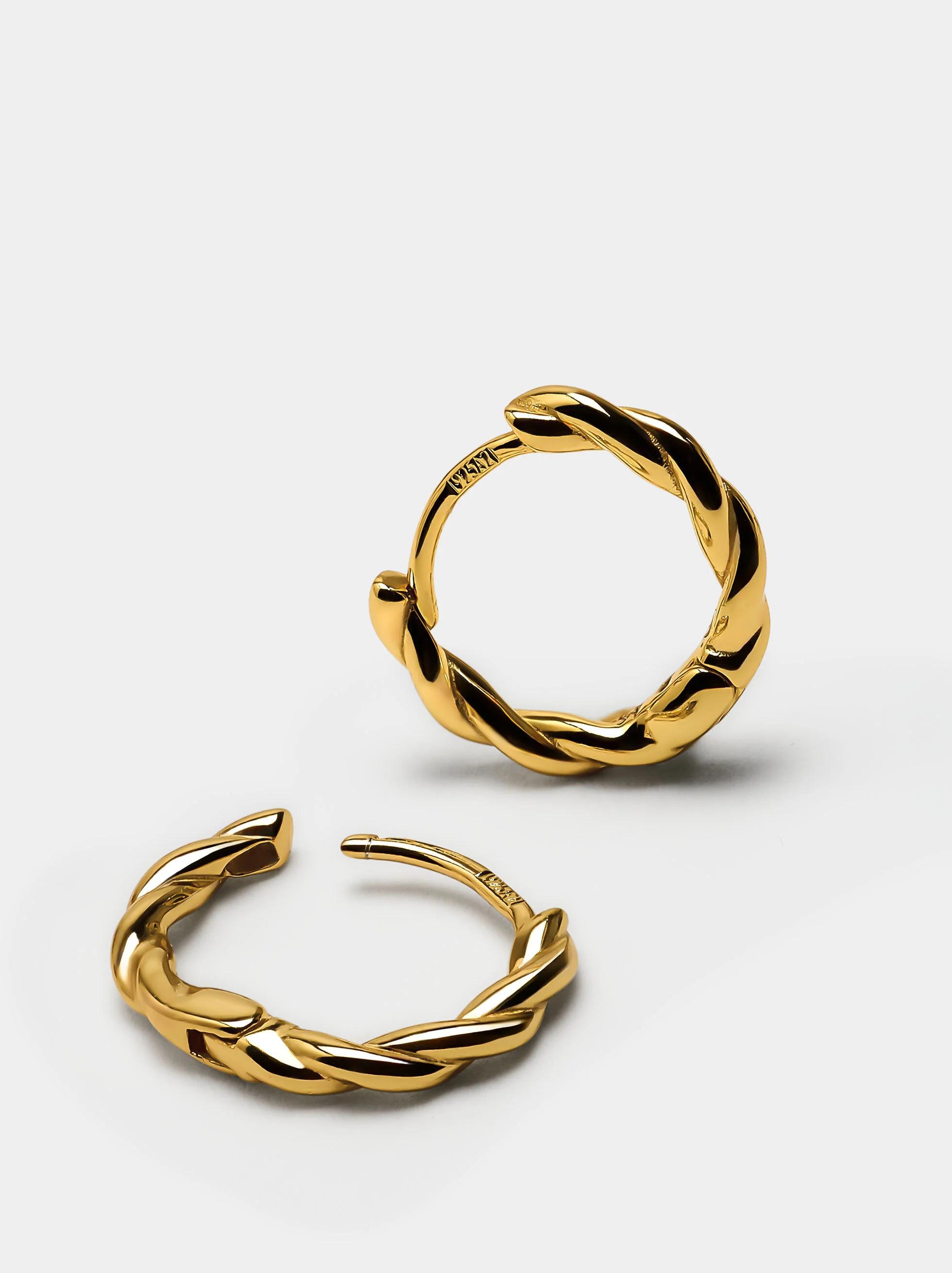 Boucles d'oreilles entrelacées - argent 925