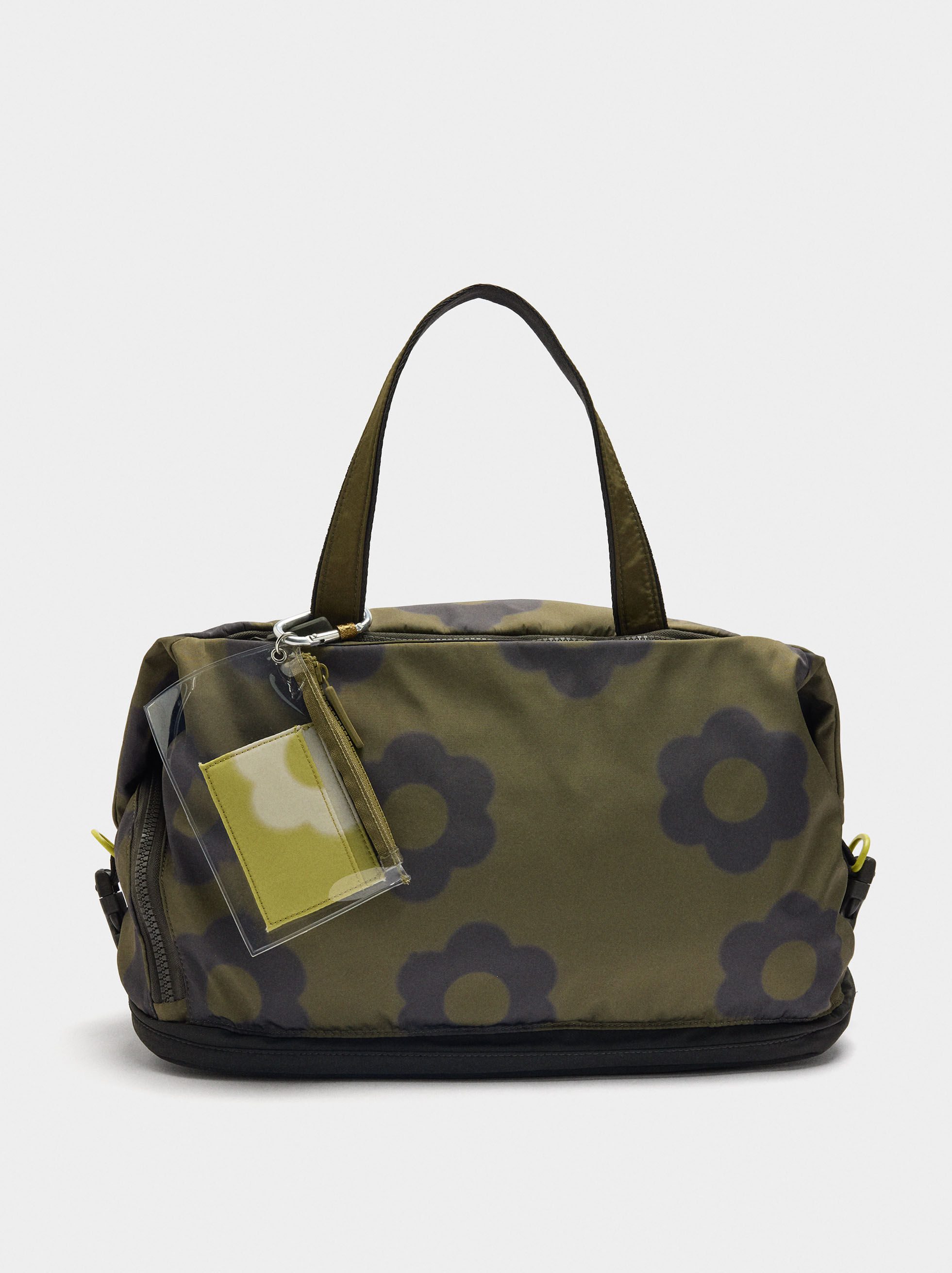 Sac de sport en nylon imprimé floral