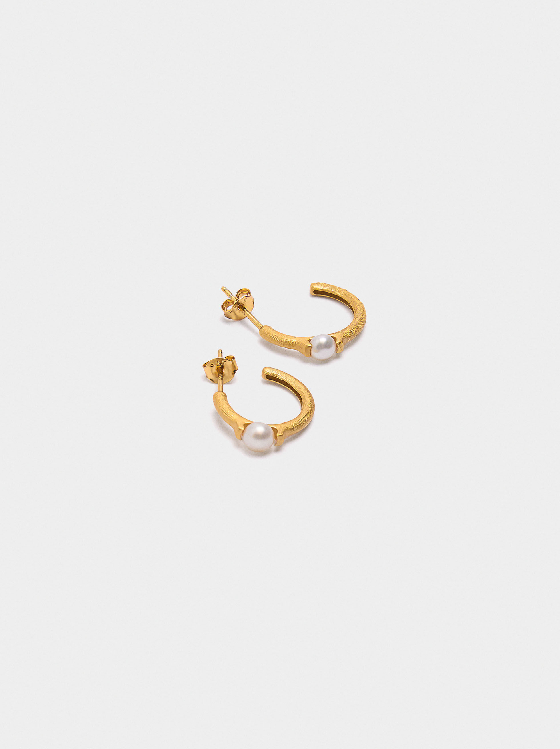 Boucles d'oreilles avec perles d'eau douce - argent sterling 925