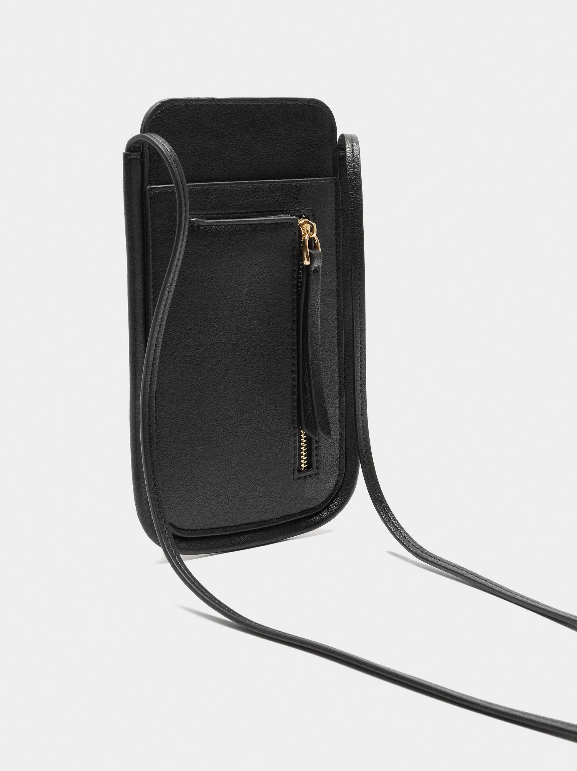 Sac à téléphone effet craquelé