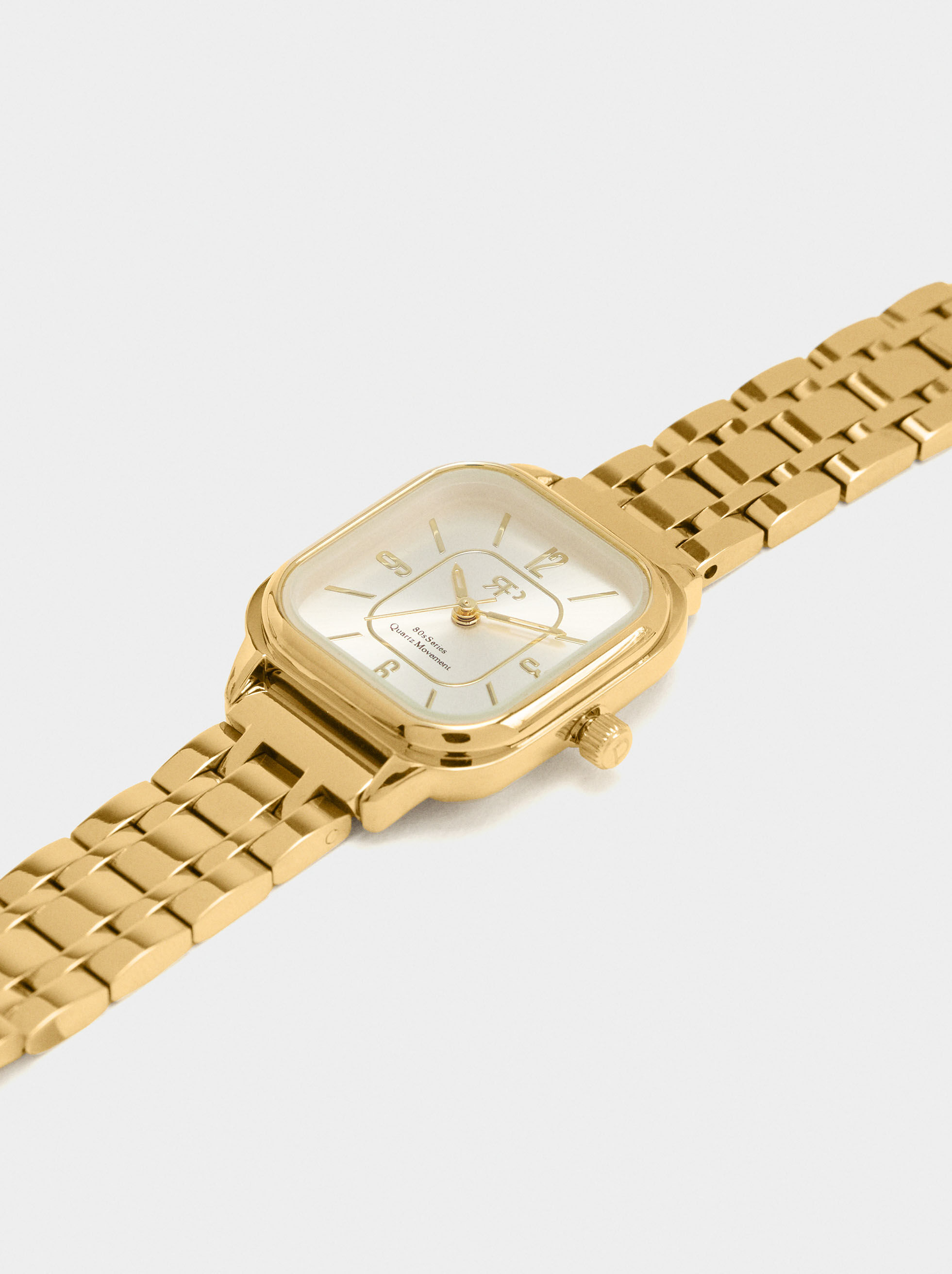 Montre carrée bracelet en acier inoxydable