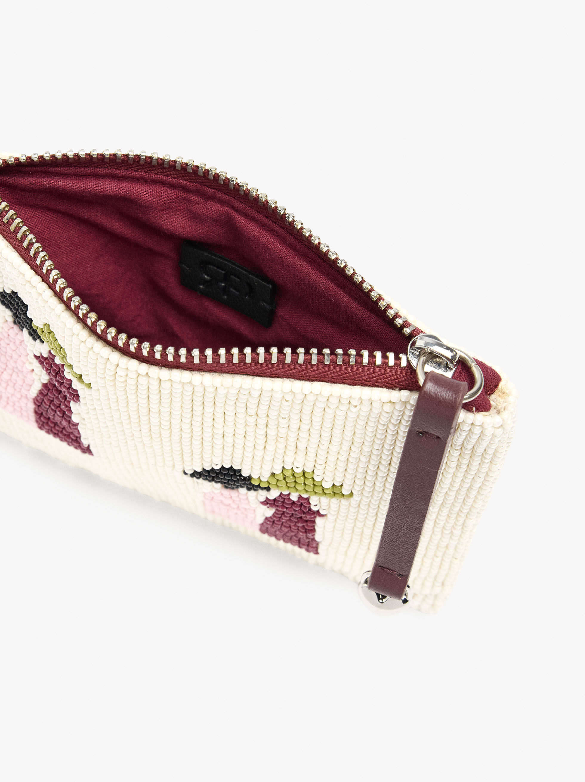 Saco à monnaie avec perles