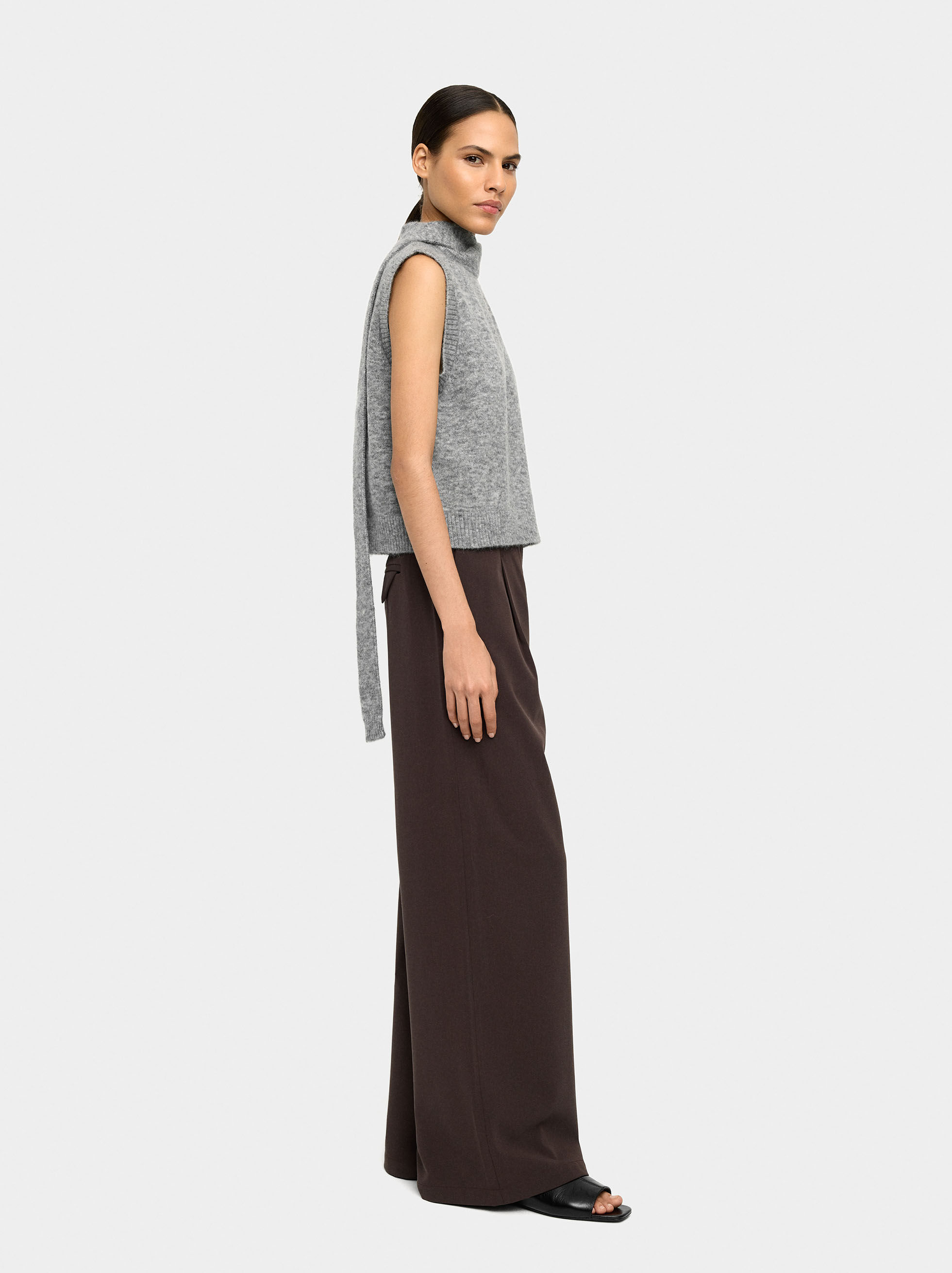 Pantalons fluides à pinces
