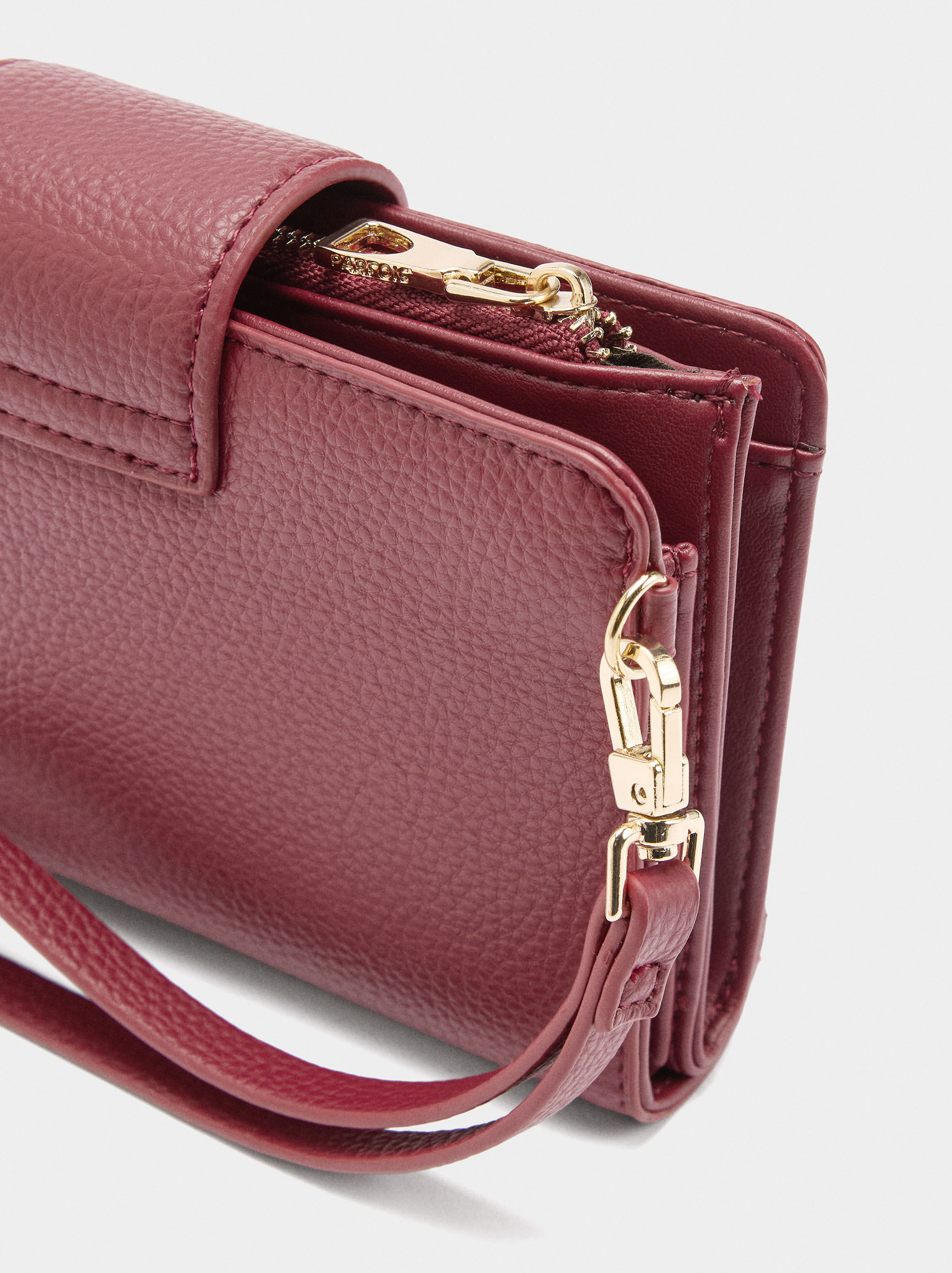 Porte-monnaie avec poche pour téléphone