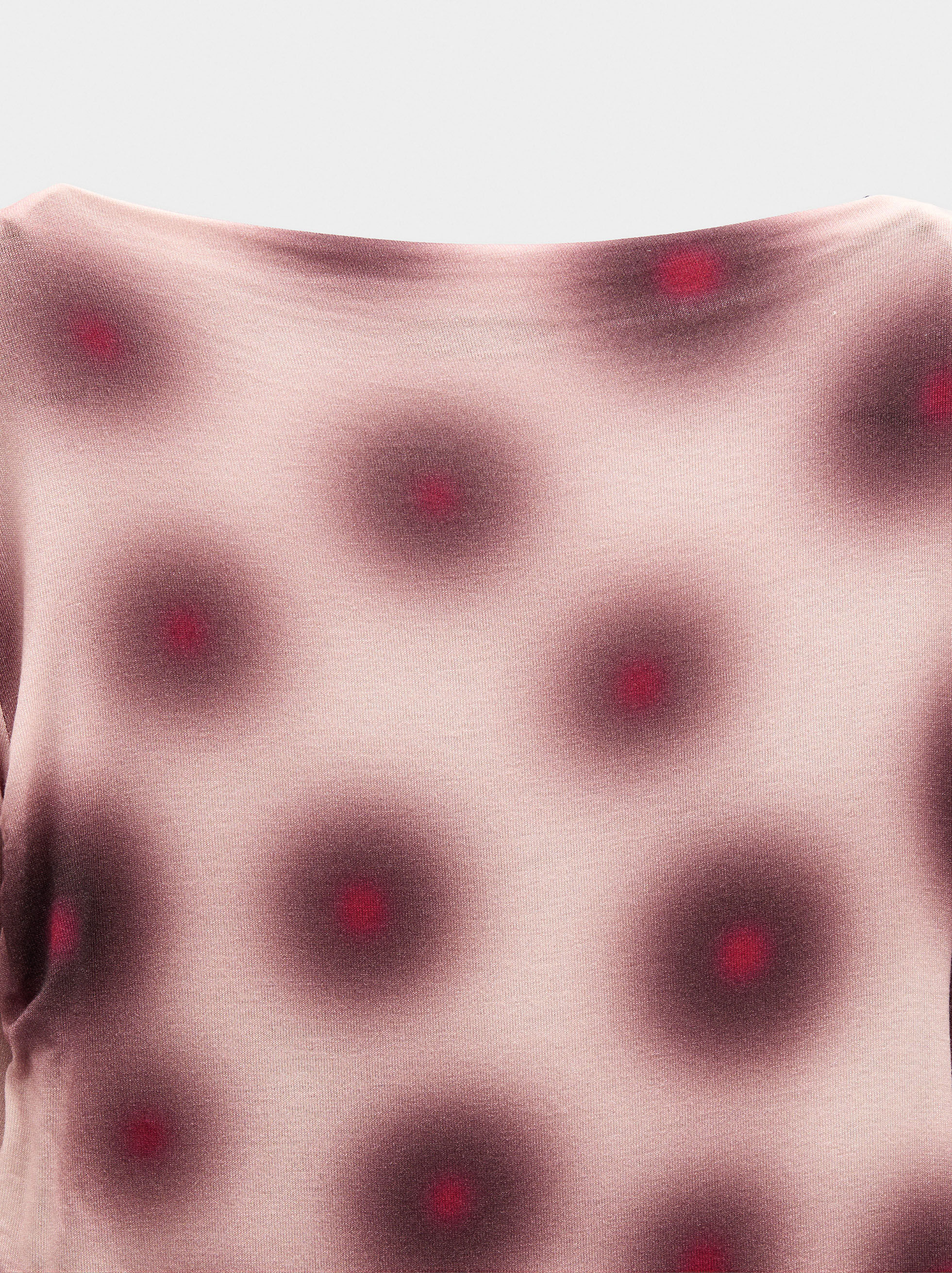 Chemise imprimée avec drapé