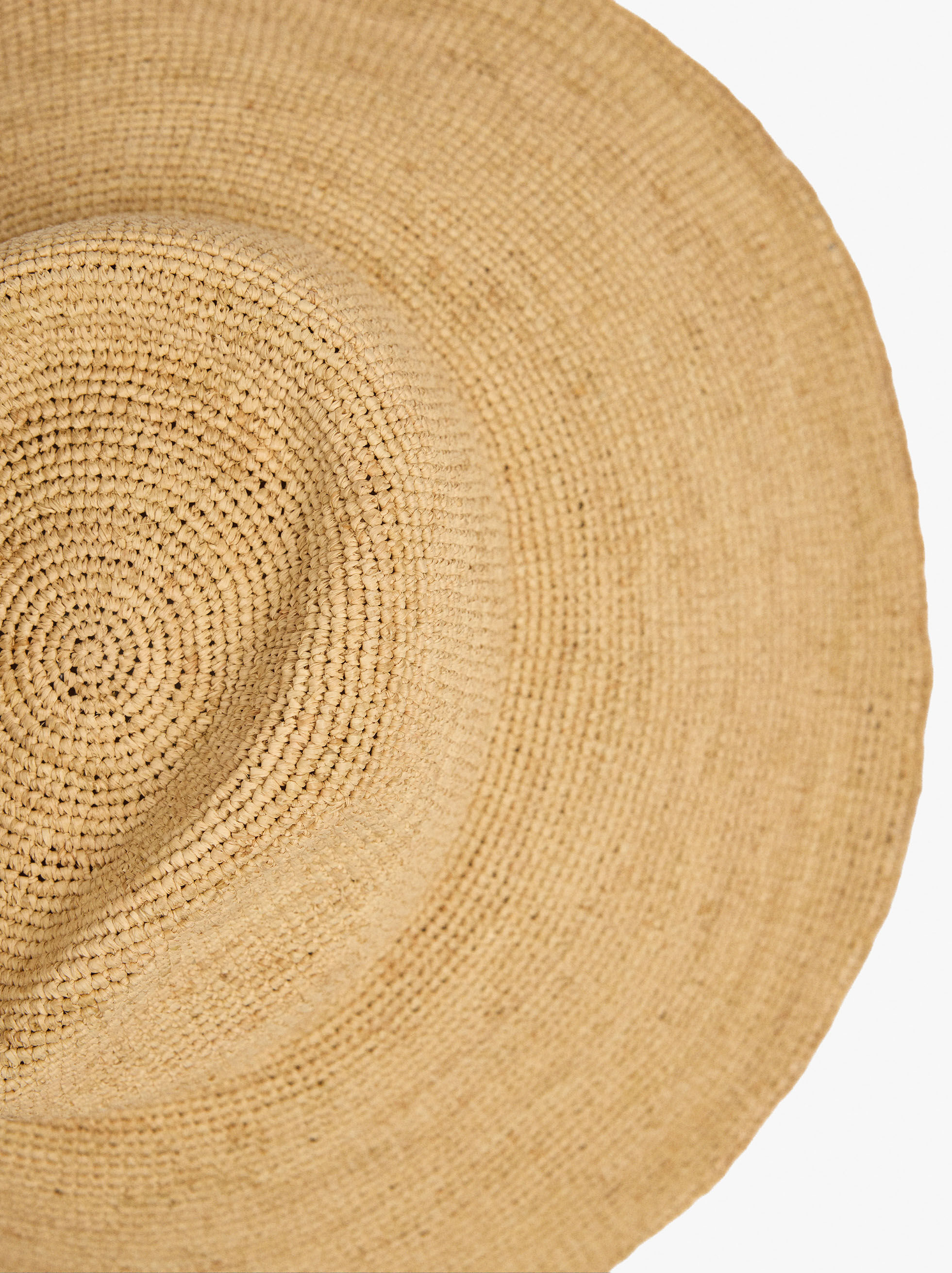 Chapeau à large bordes de paille