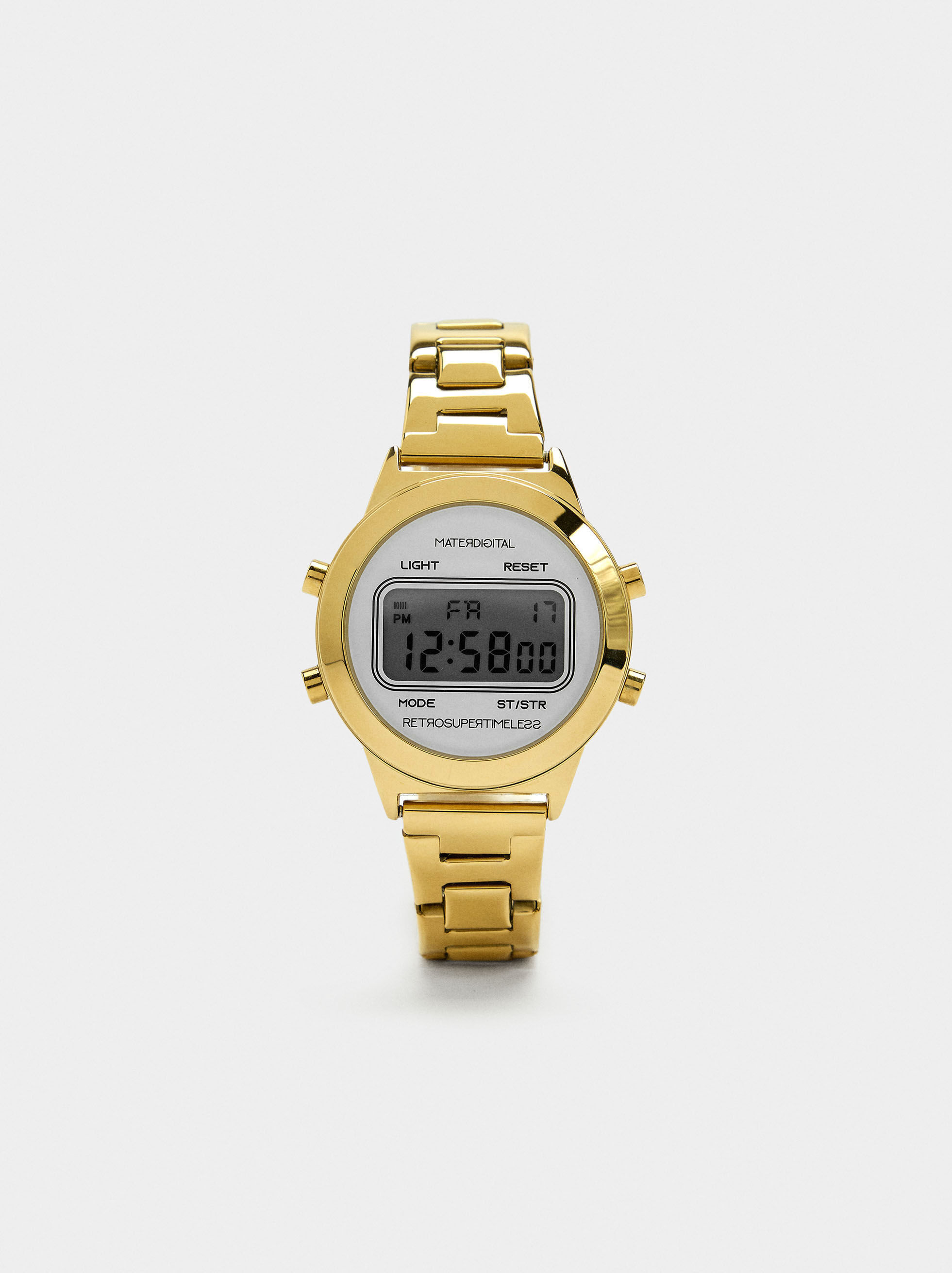 Montre digitale avec bracelet en acier inoxydable