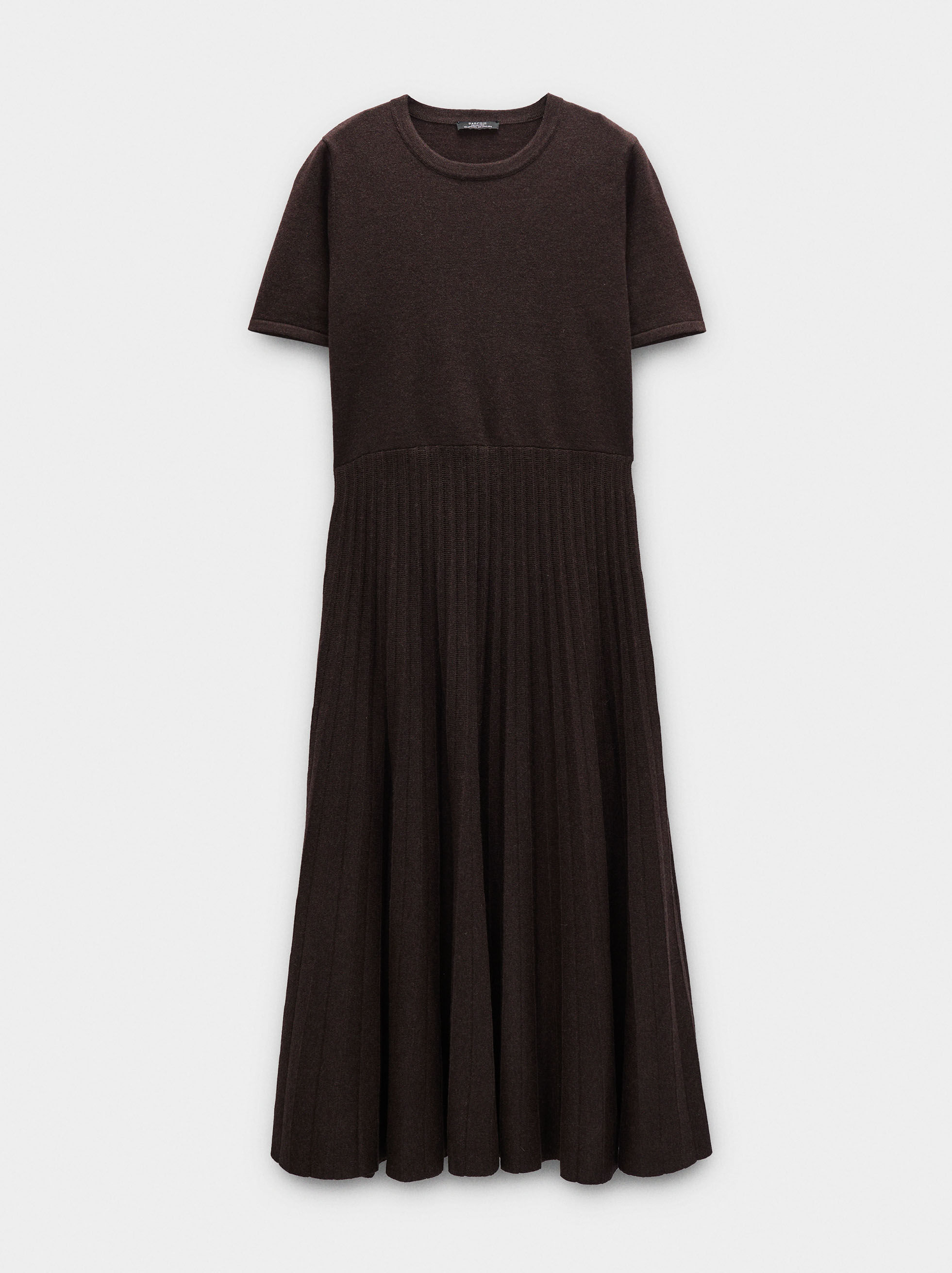 Robe mi-longue en maille