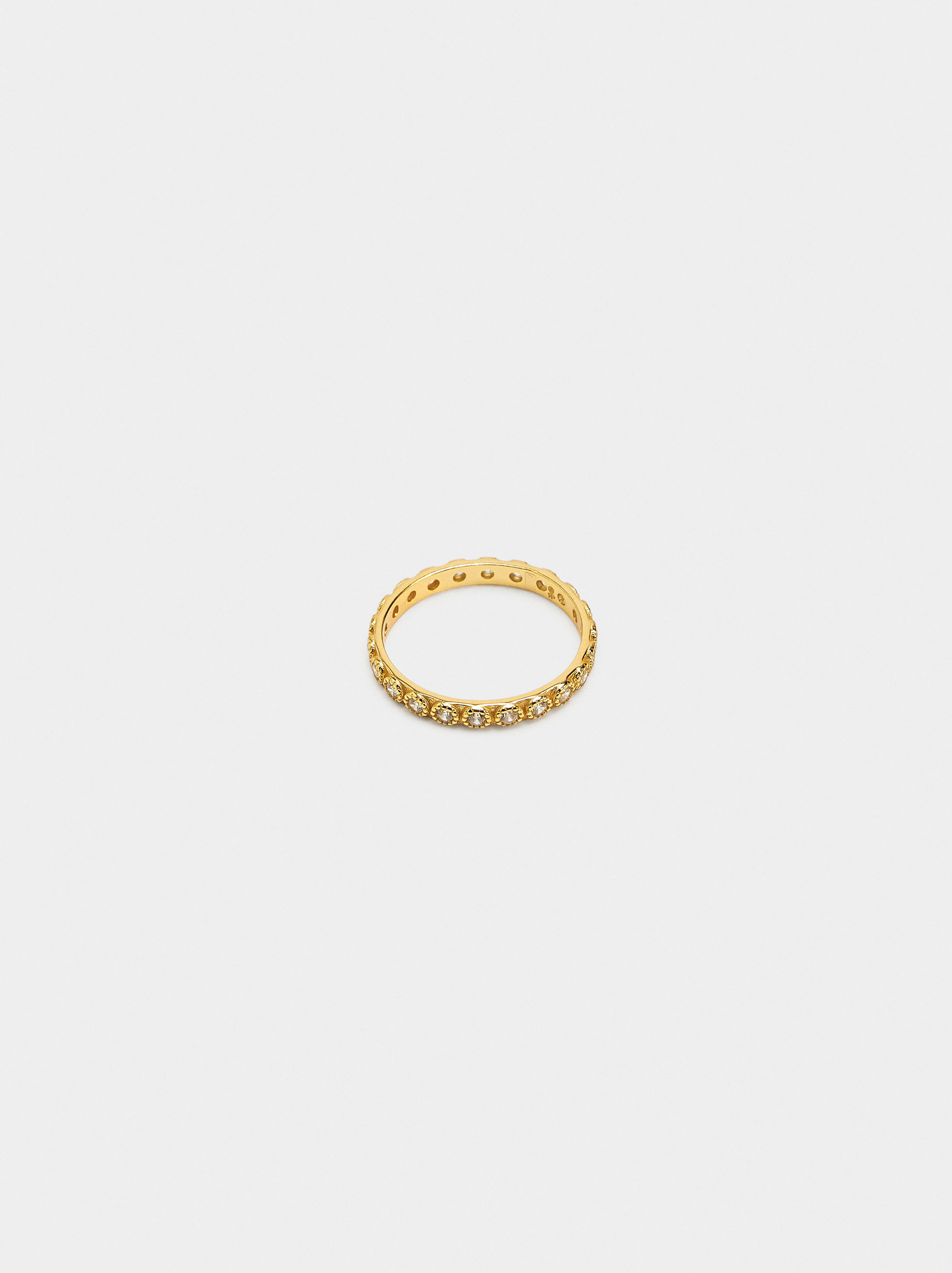 Anneau avec zircons - argent sterling 925