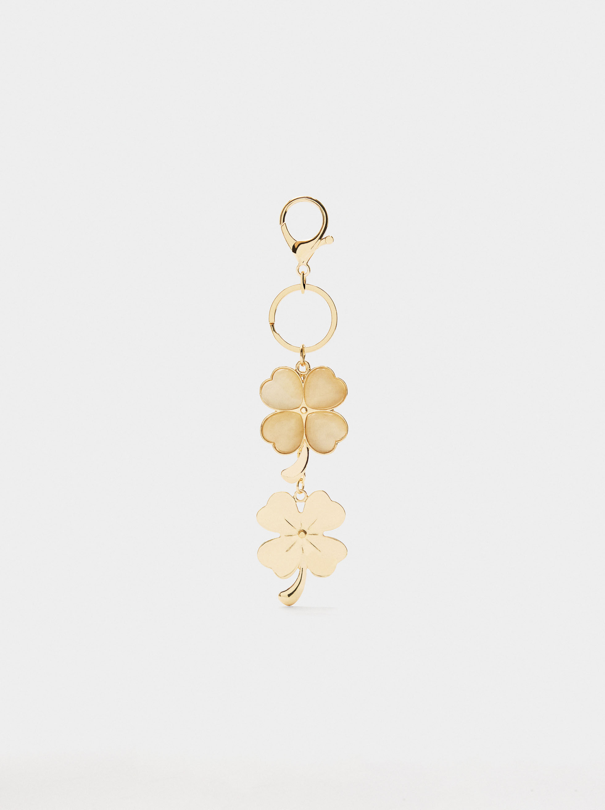 Porte-clés en résine avec fleur