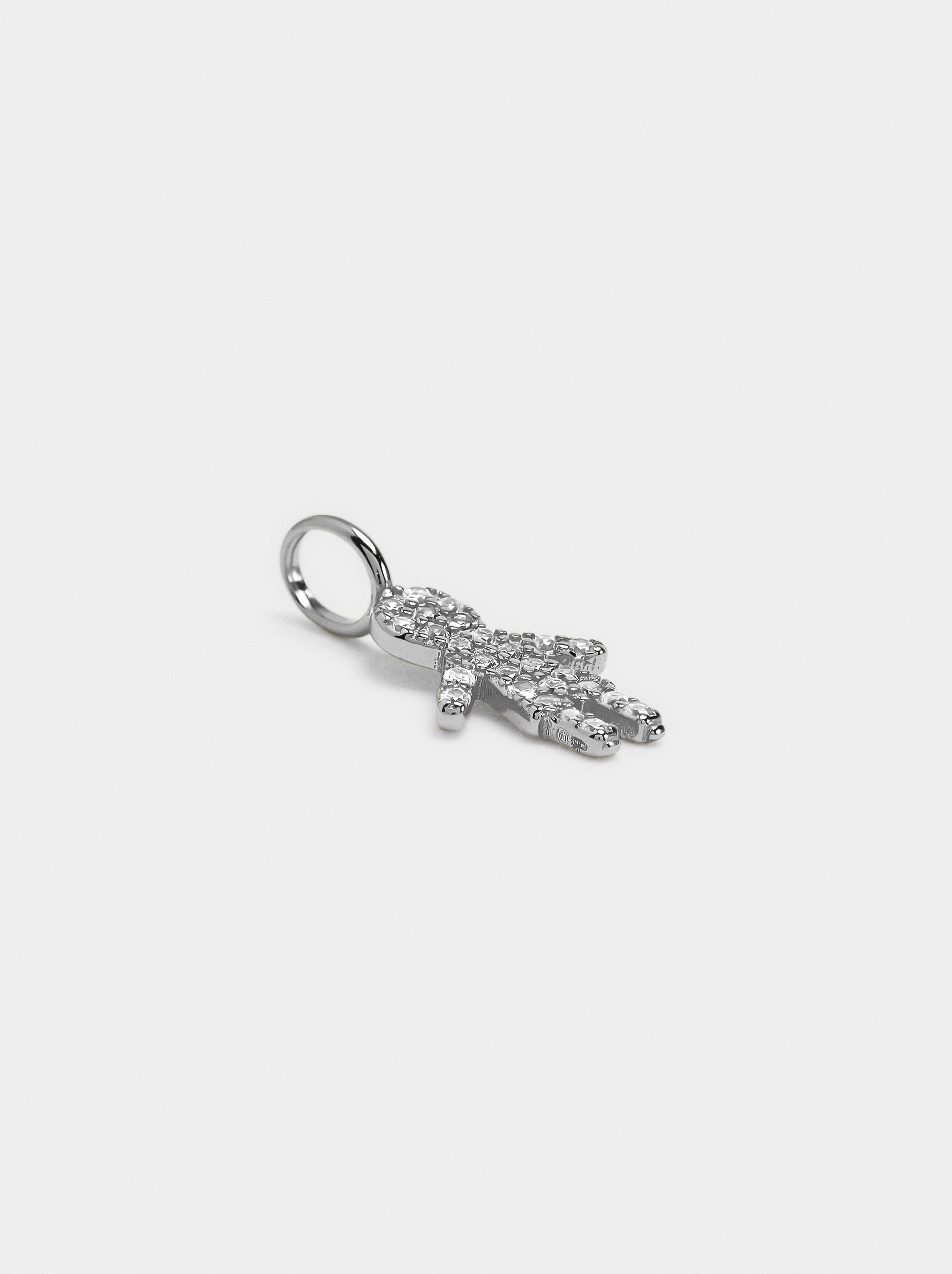 Charms enfant avec zircons - argent massif 925