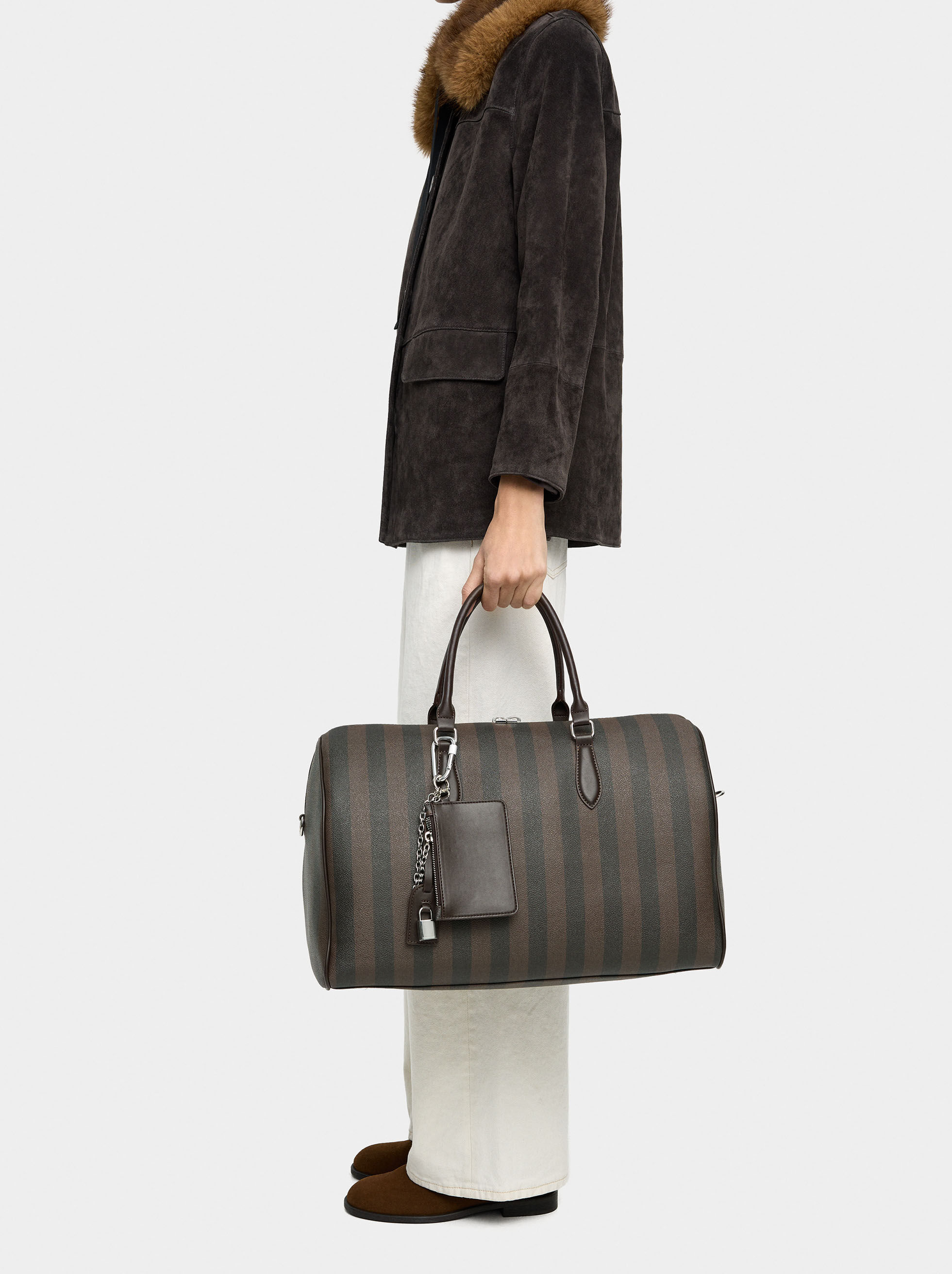 Sac de week-end à rayures