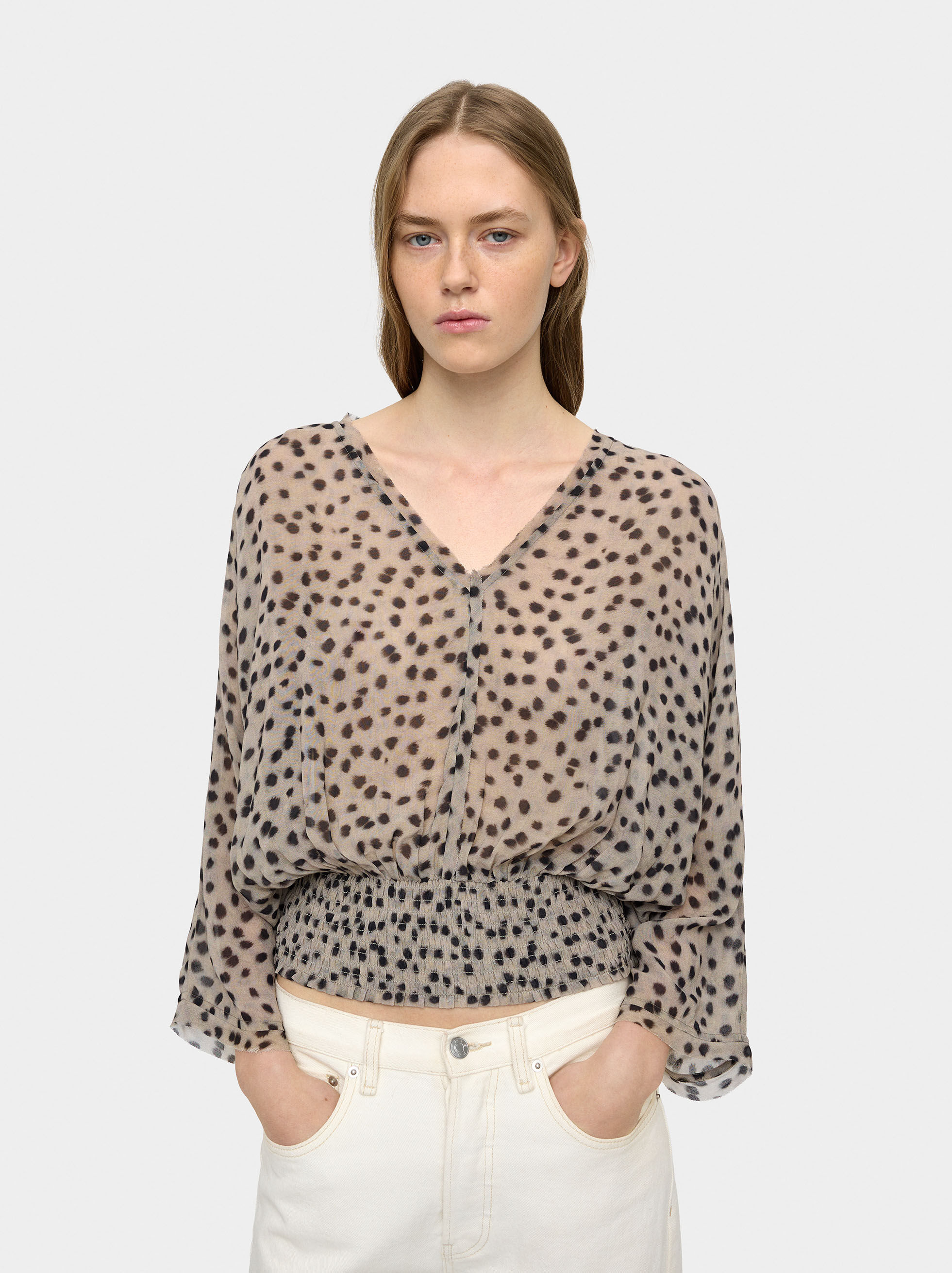 Chemise fluide avec élastiques