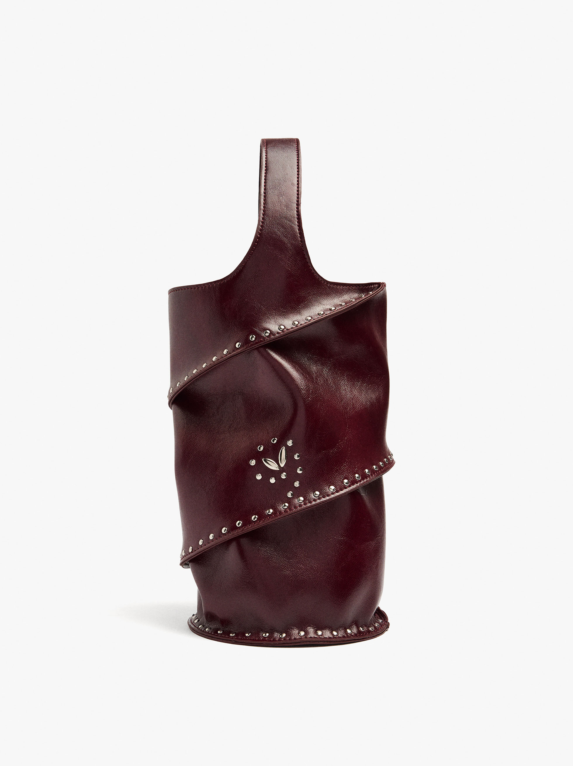 Sac à main cylindrique avec clous