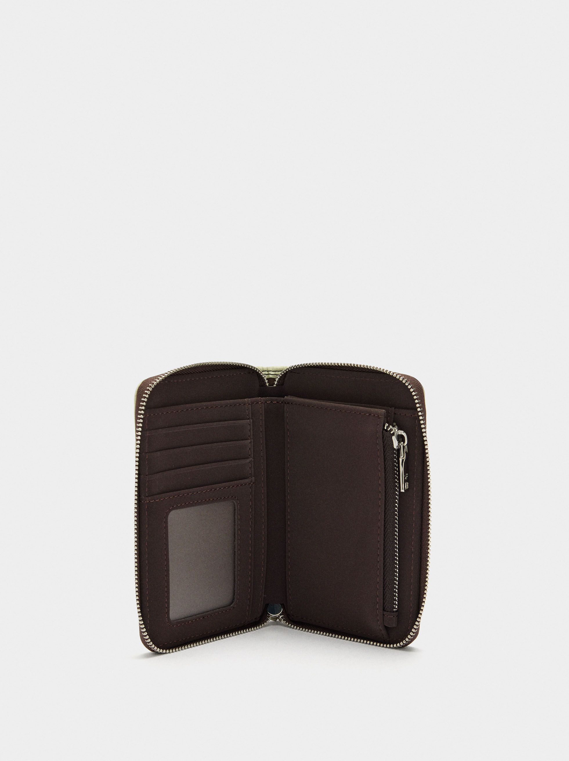 Porte-monnaie en nylon imprimé floral