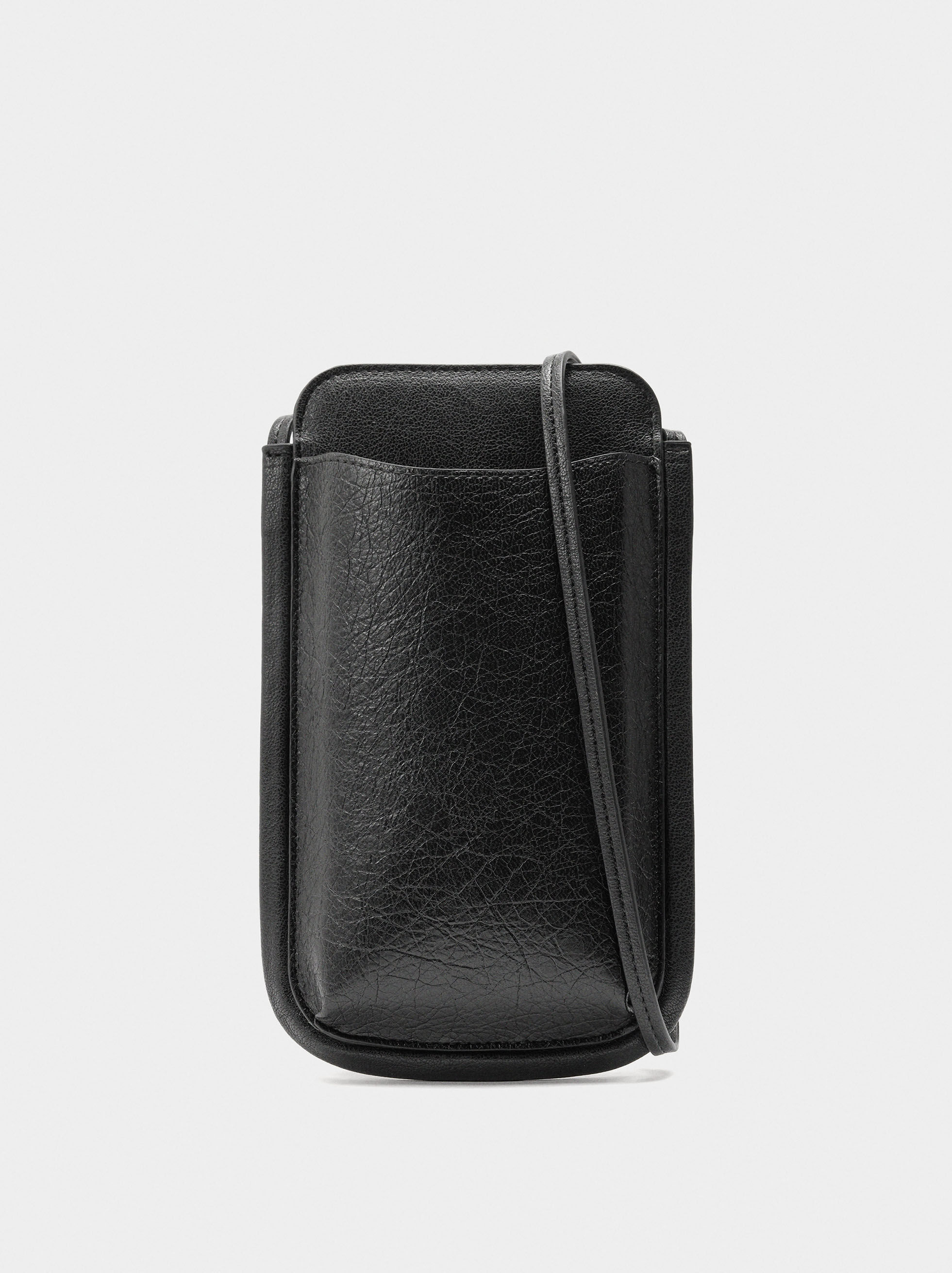 Sac à téléphone effet craquelé