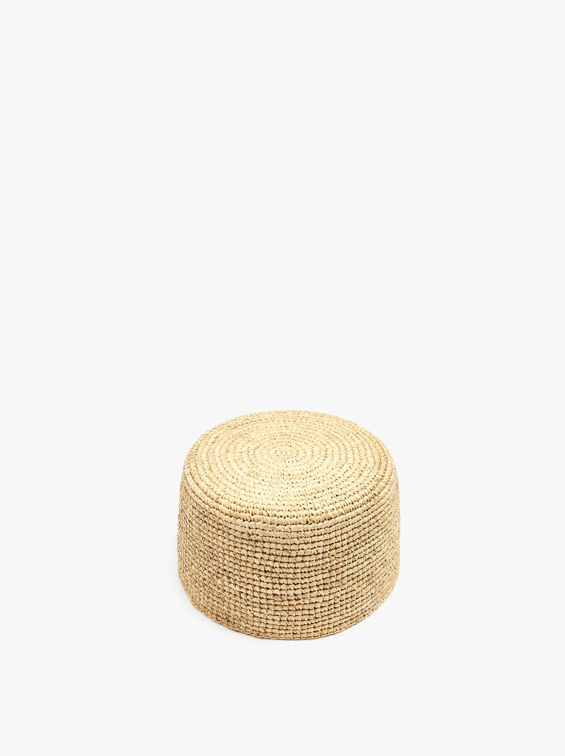 Chapeau pillbox en paille