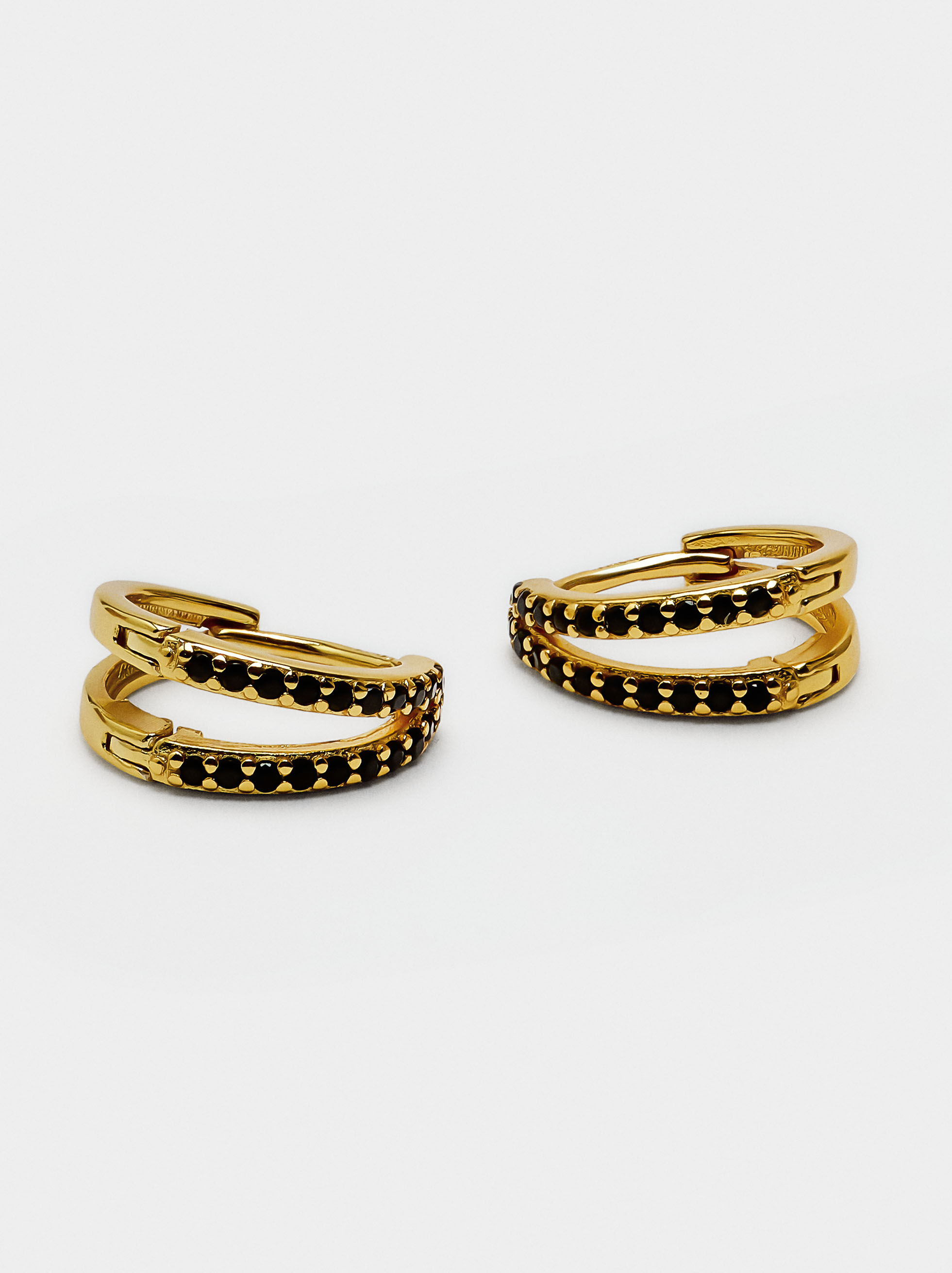Bagues doubles avec zircons - argent 925